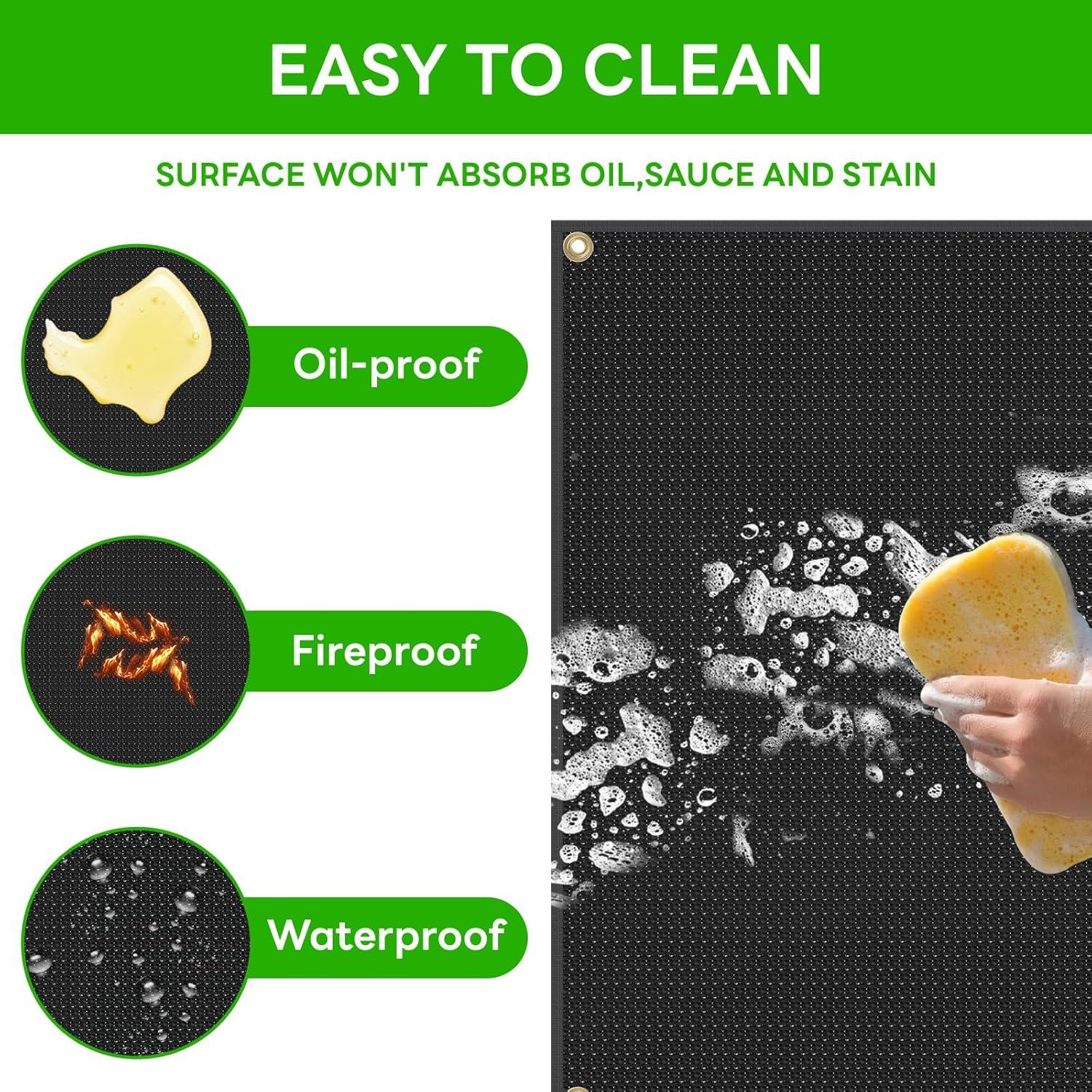 Alfombrilla para Parrilla SUINIAO 121.9x101.6 cm Doble Cara