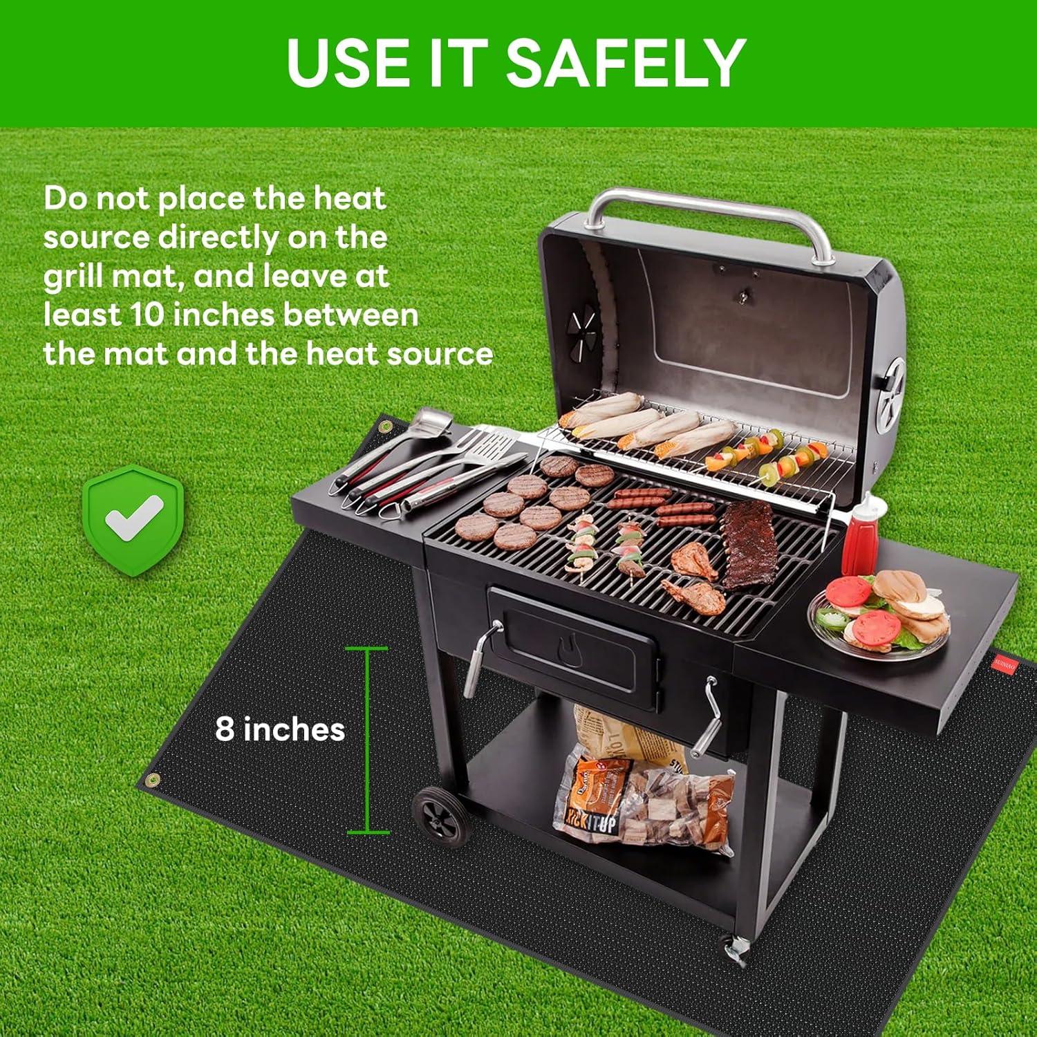 Alfombrilla para Parrilla SUINIAO 121.9x101.6 cm Doble Cara