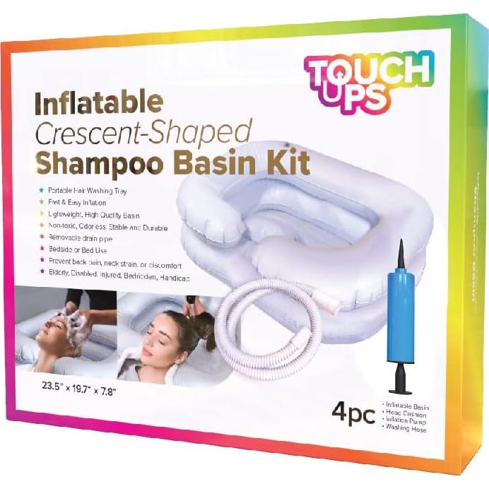 Kit de lavabo inflable TouchUps con bomba, almohada y manguera