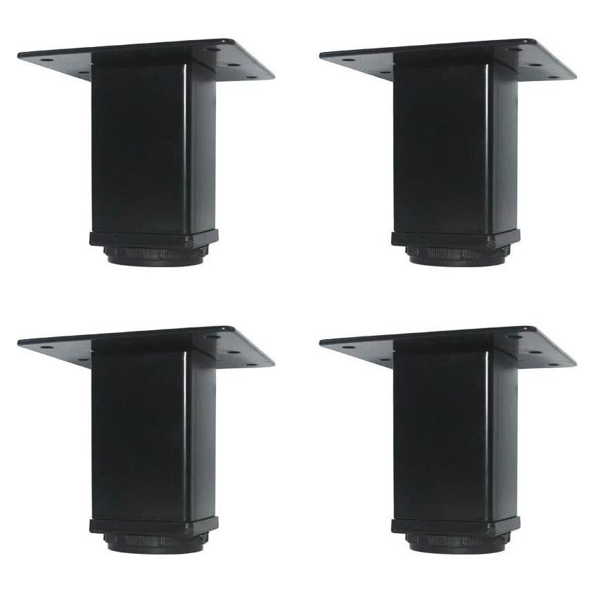 Piernas de Mueble Metálicas Ajustables QLLY 10.2 cm - Juego de 4