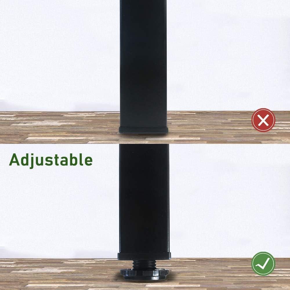 Piernas de Mueble Metálicas Ajustables QLLY 10.2 cm - Juego de 4