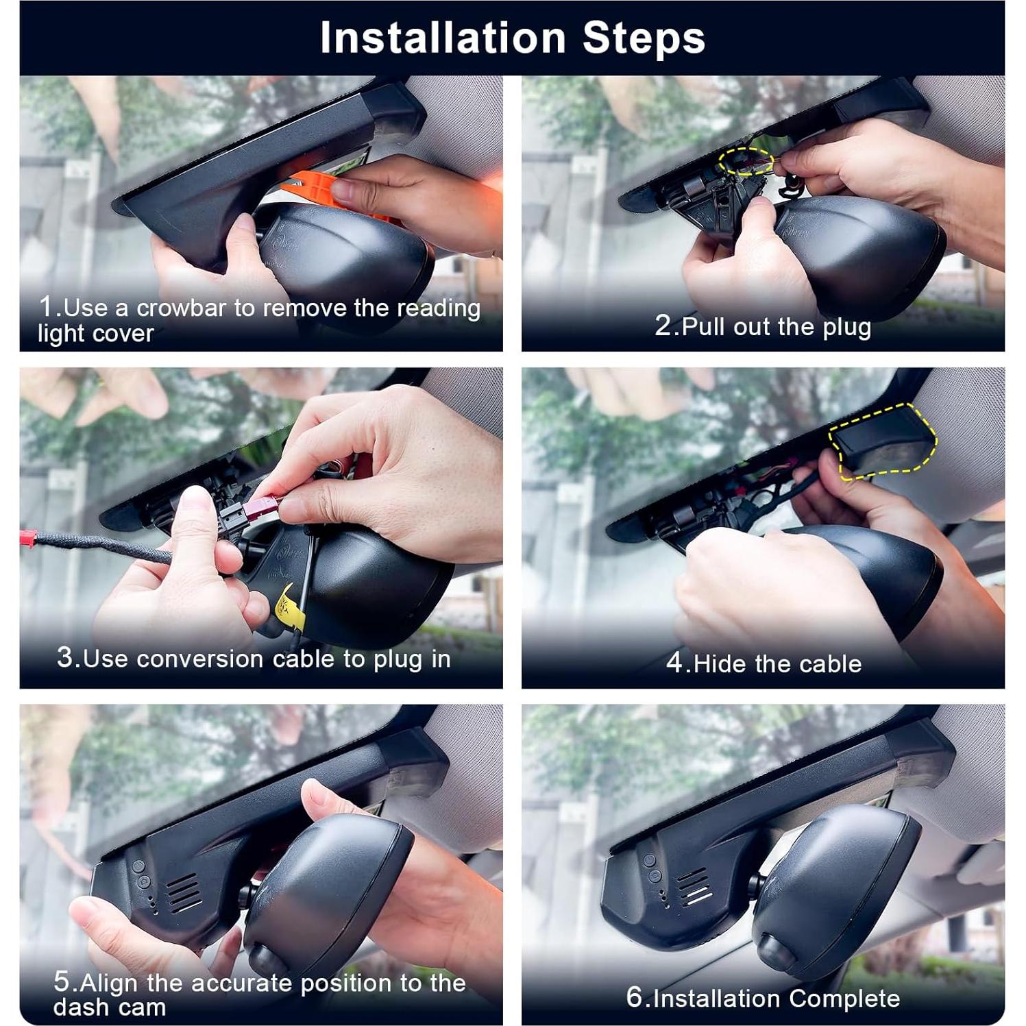 Cámara Dash 4K Mangoal para BMW X5 Gen3 F85 2014-2018