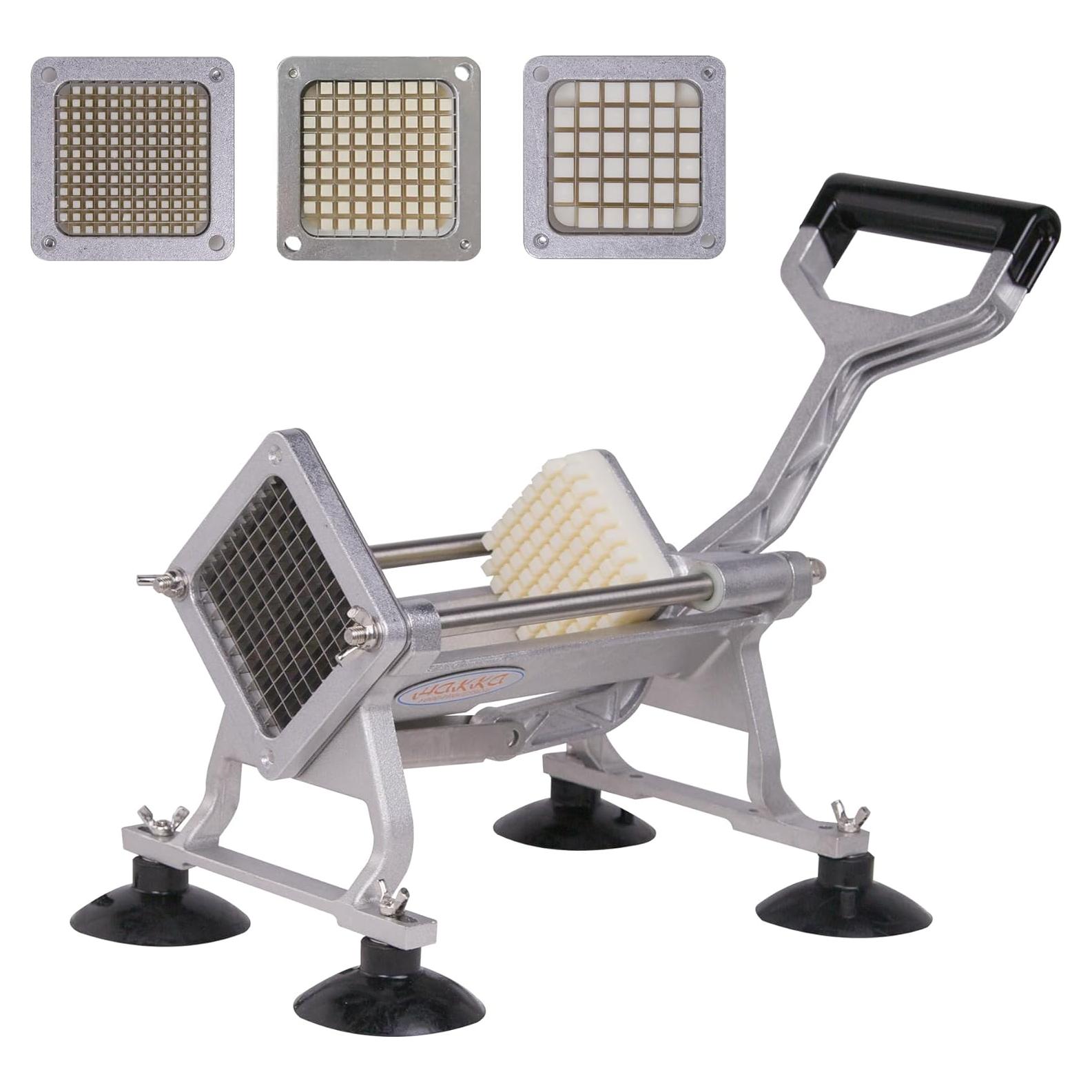 Cortador de Papas Fritas HAKKA HR-A656 Acero Inoxidable 3 Cuchillas