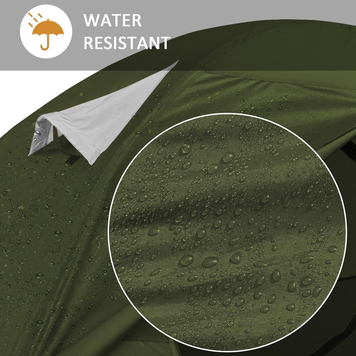 Tienda de Camping Bessport 2 Personas Impermeable Verde Oscuro