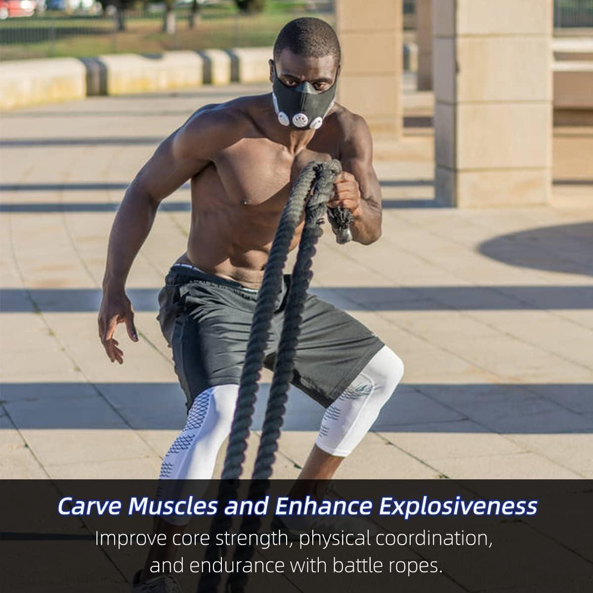 Cuerda de Batalla Max4out 3.81 cm x 9.14 m Poliester Negro