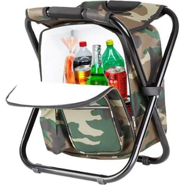 Mochila Enfriador Bright Star con Taburete Plegable 35x28x41cm