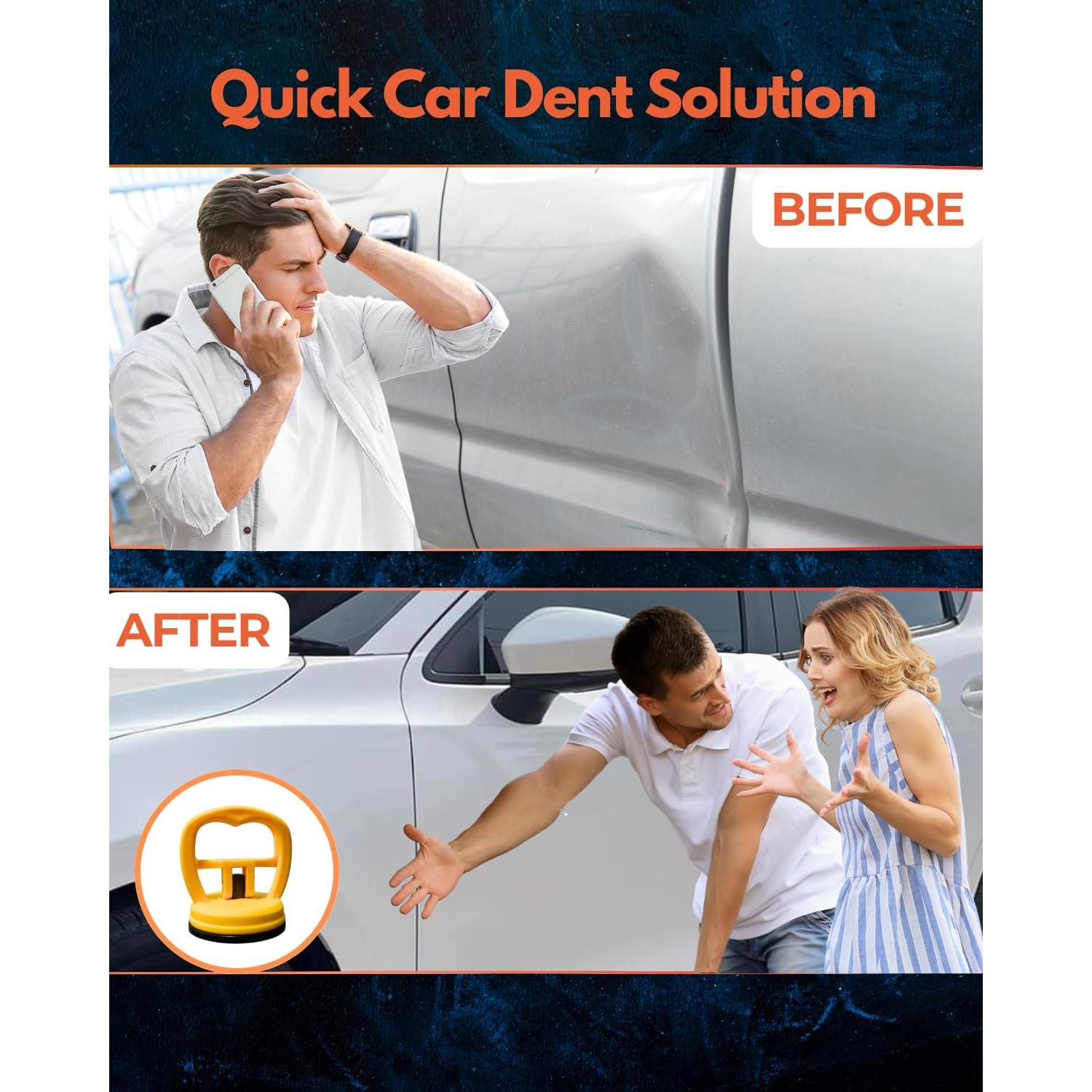 Extractor de Abolladuras Oxelon Car001, Kit 2 Piezas Amarillo