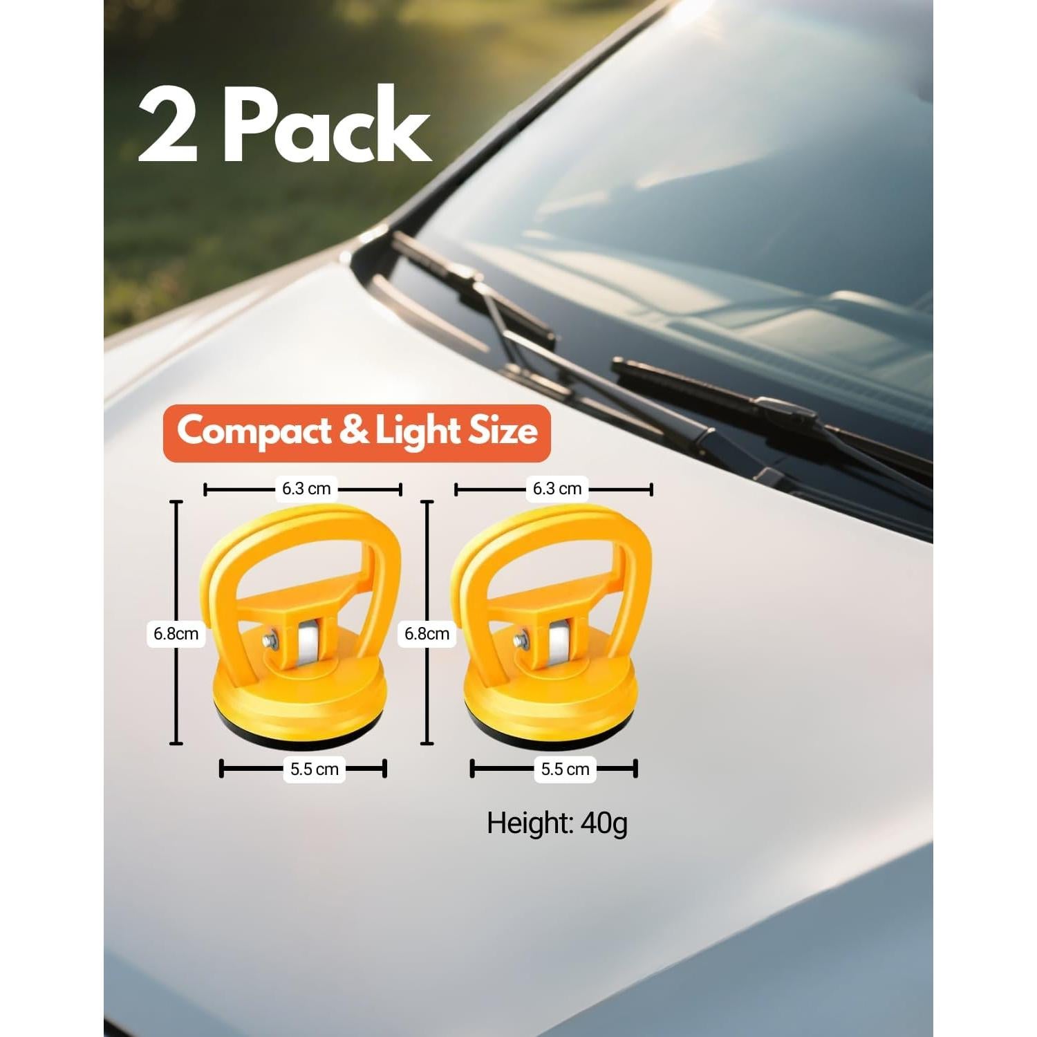 Extractor de Abolladuras Oxelon Car001, Kit 2 Piezas Amarillo