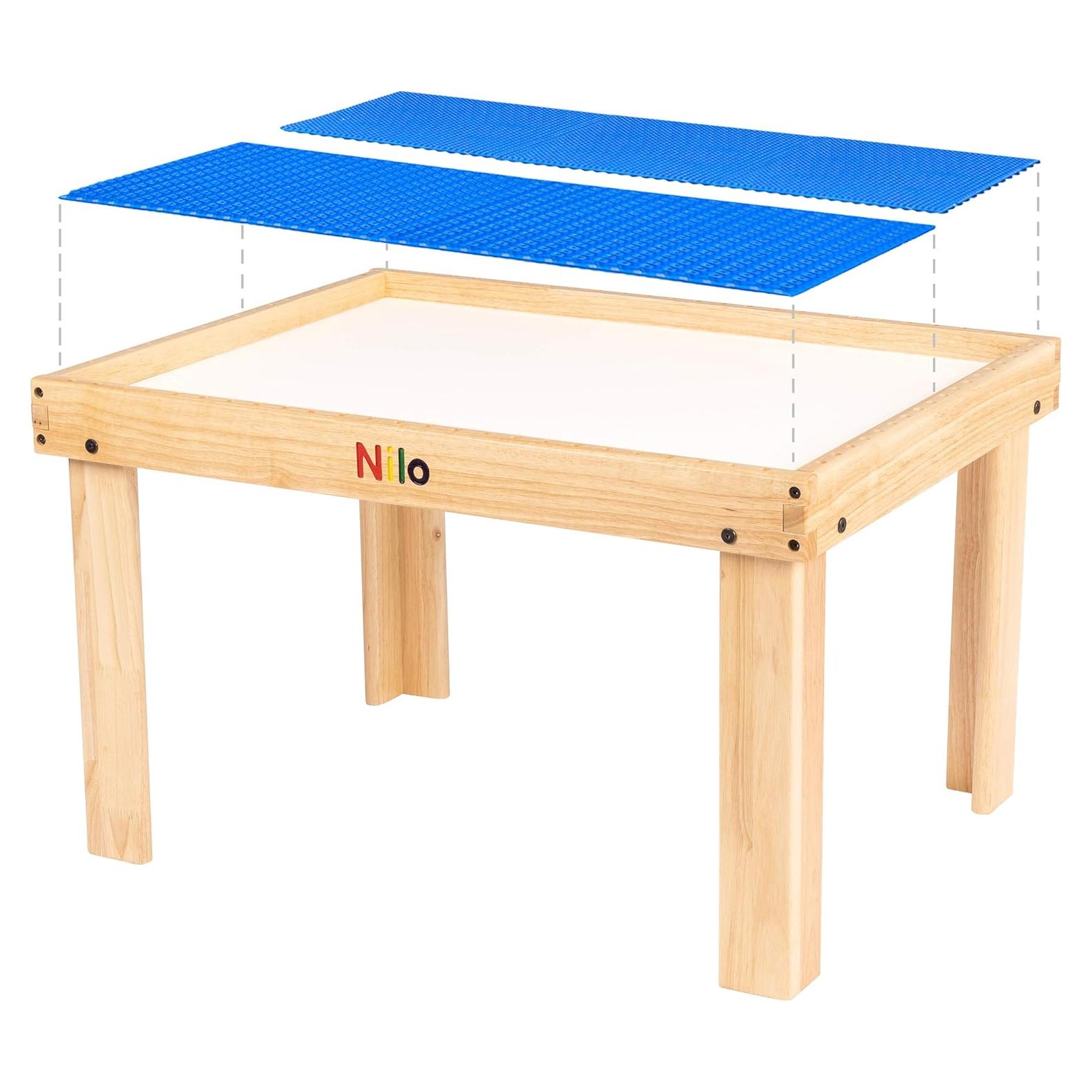 Mesa de Actividades NILO N34 para Niños con Placas Base Azules