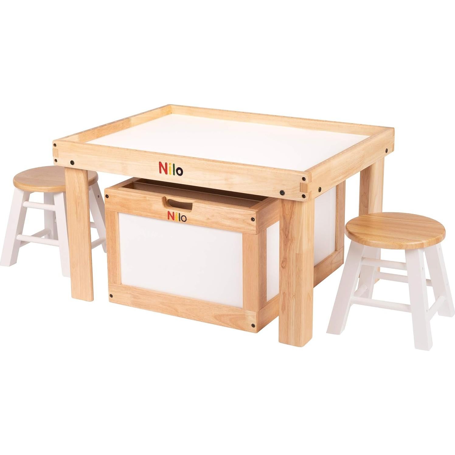 Mesa de Actividades NILO N34 para Niños con Placas Base Azules