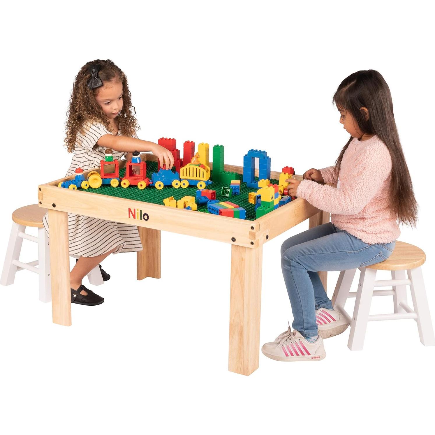 Mesa de Actividades NILO N34 para Niños con Placas Base Azules