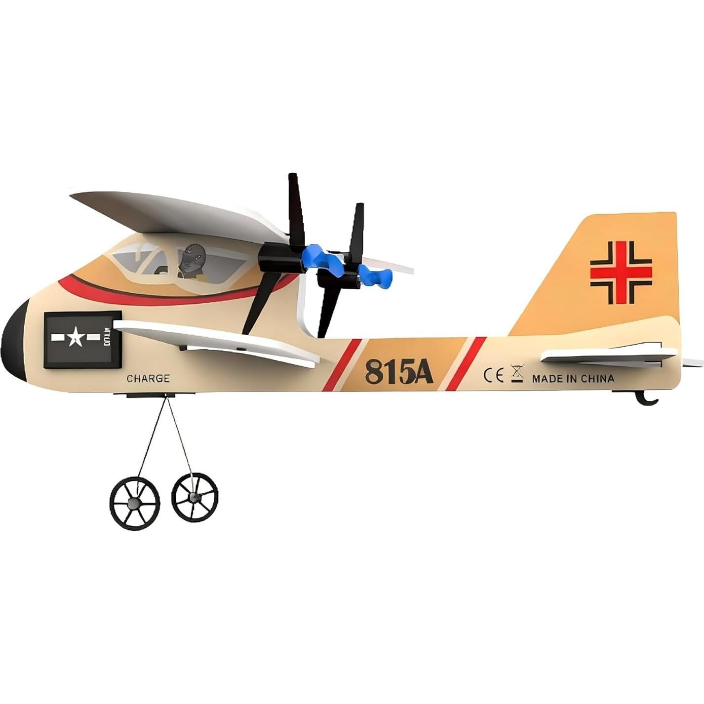 Biplano RC Naranja BEACONDESI 24cm con Giroscopio 2.4GHz