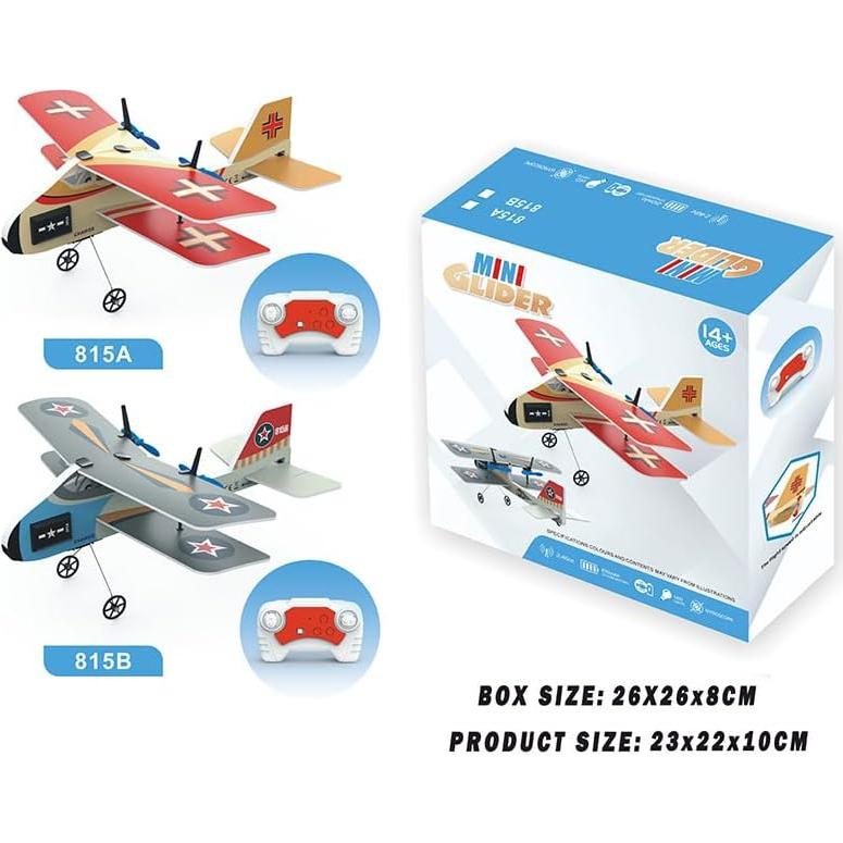 Biplano RC Naranja BEACONDESI 24cm con Giroscopio 2.4GHz