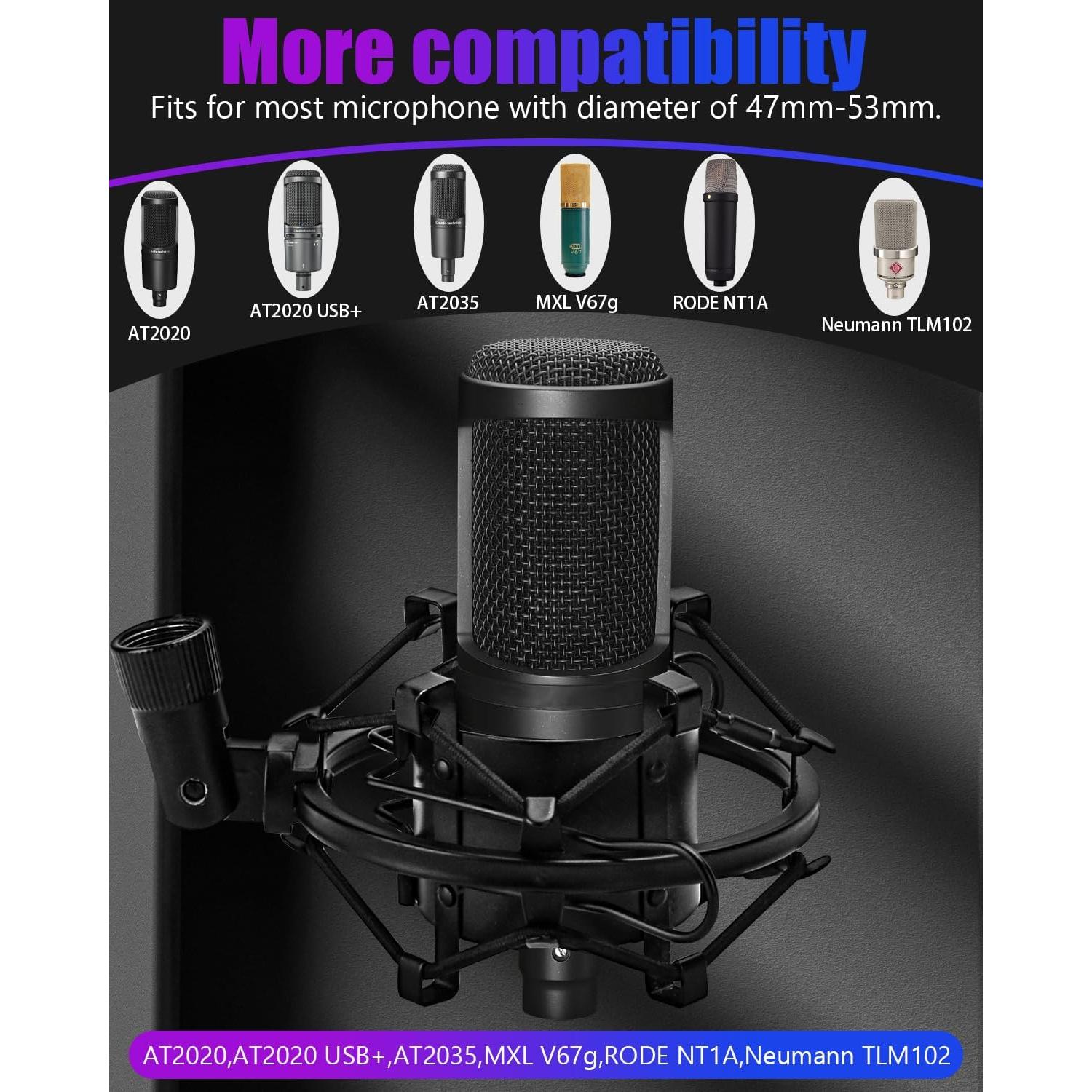 Soporte de micrófono universal Boseen JS-Lavalier 47-53mm