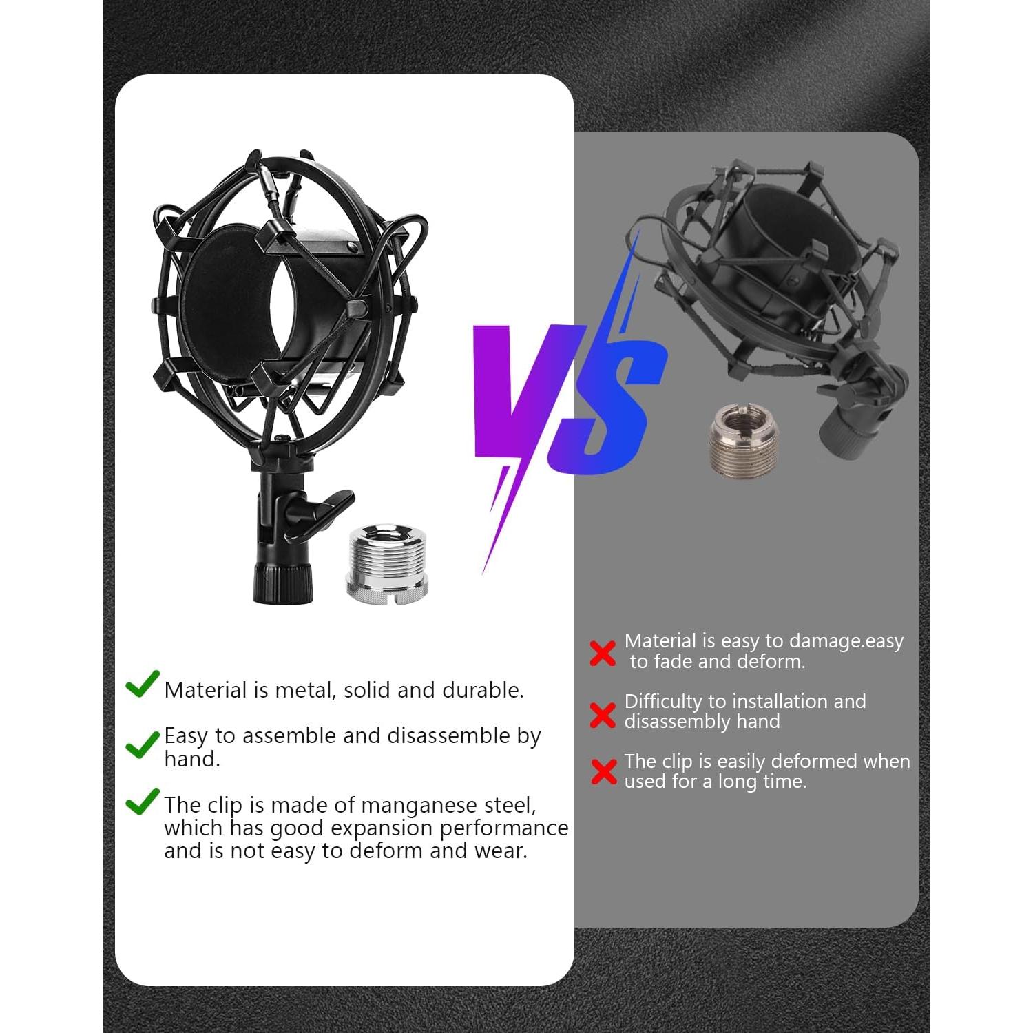 Soporte de micrófono universal Boseen JS-Lavalier 47-53mm