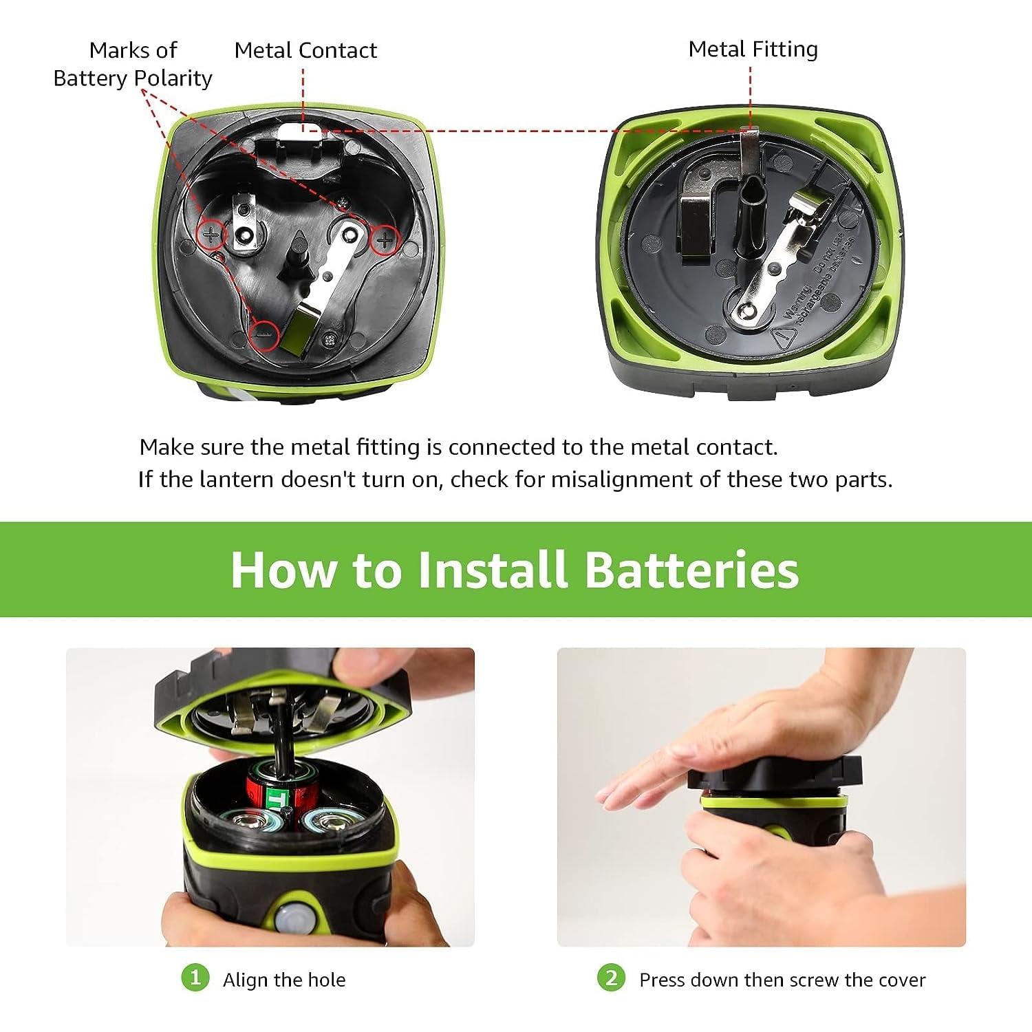 Linterna LED 1000LM Lighting EVER Verde Impermeable 4 Modos