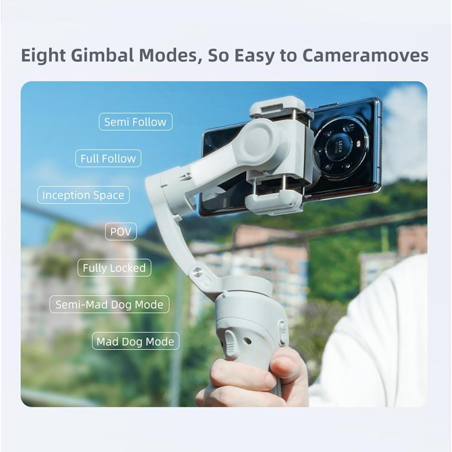 Estabilizador Gimbal GUEDIEO 3 Ejes Plegable para Smartphone