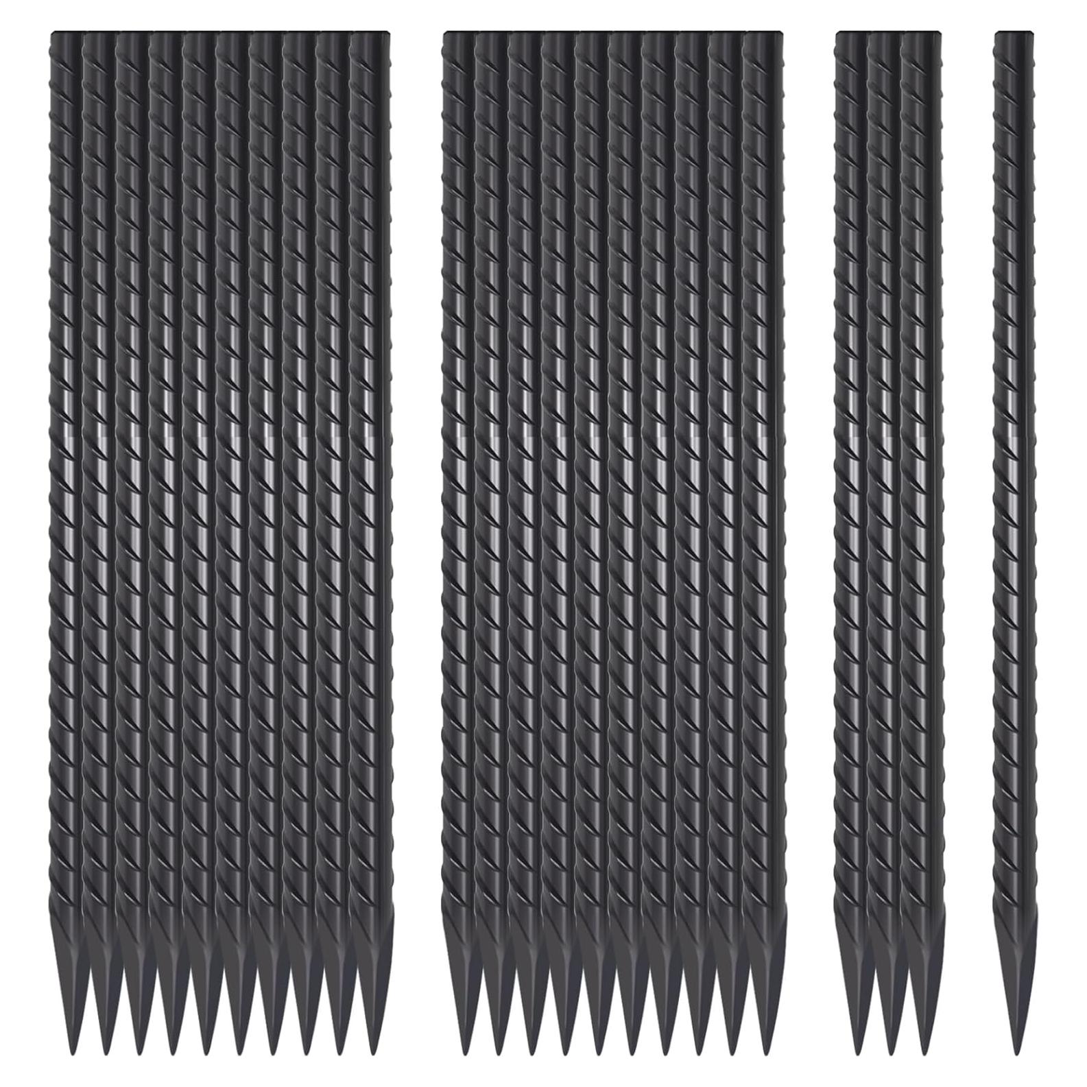 Estacas de Rebar VVOKGO 40,64 cm 24pcs Soporte Jardín