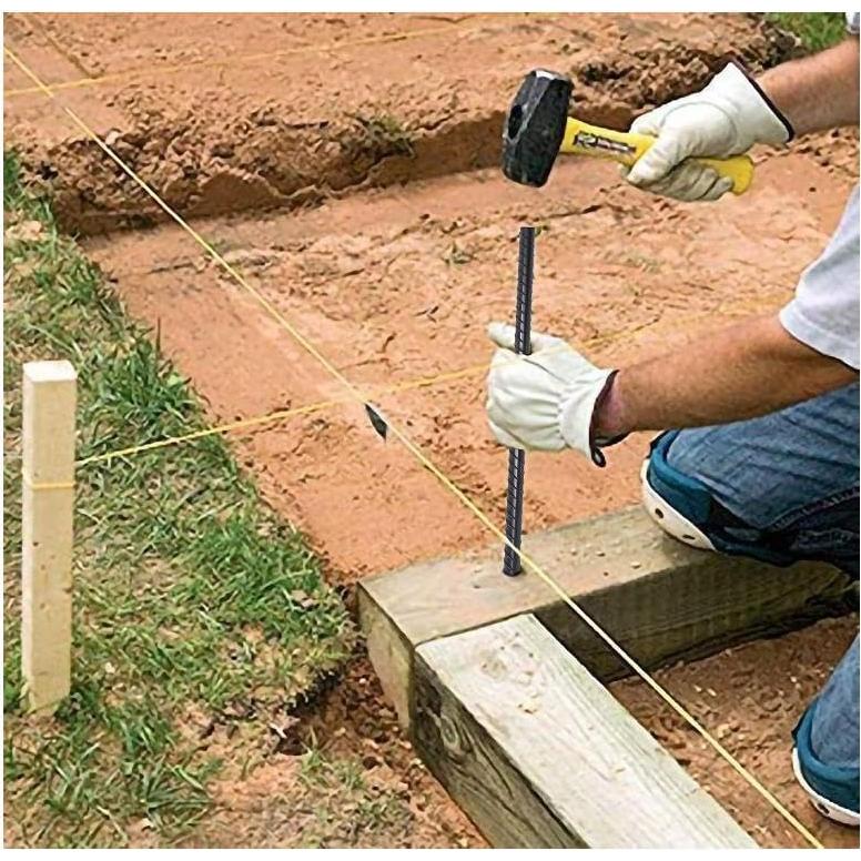 Estacas de Rebar VVOKGO 40,64 cm 24pcs Soporte Jardín