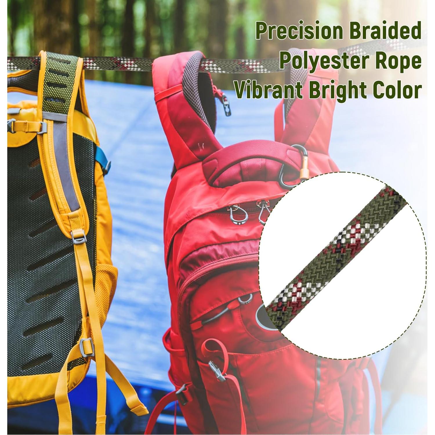 Cuerda de Arborista Caphremiel 30,48 m 1/2" Poliester Verde