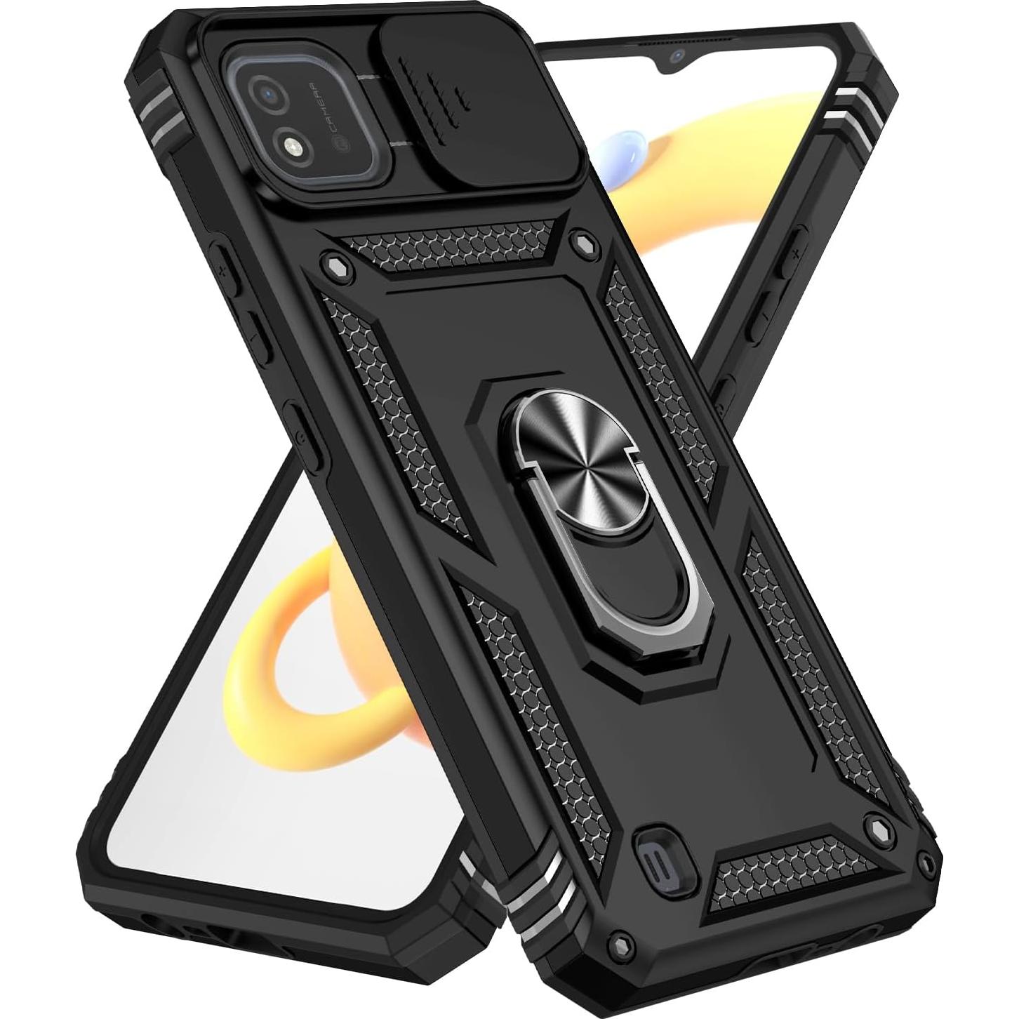 Funda para Realme C20/C20A/C11 2021 Tothedu Negra con Soporte