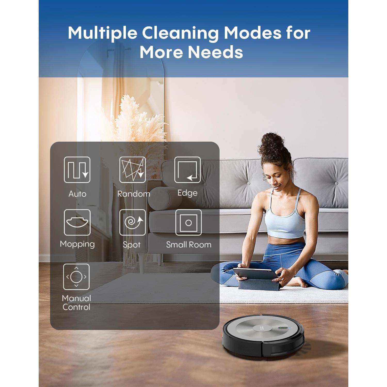 Aspiradora Robótica 2 en 1 AZQQ S2 con Mopa y Succión 4000Pa