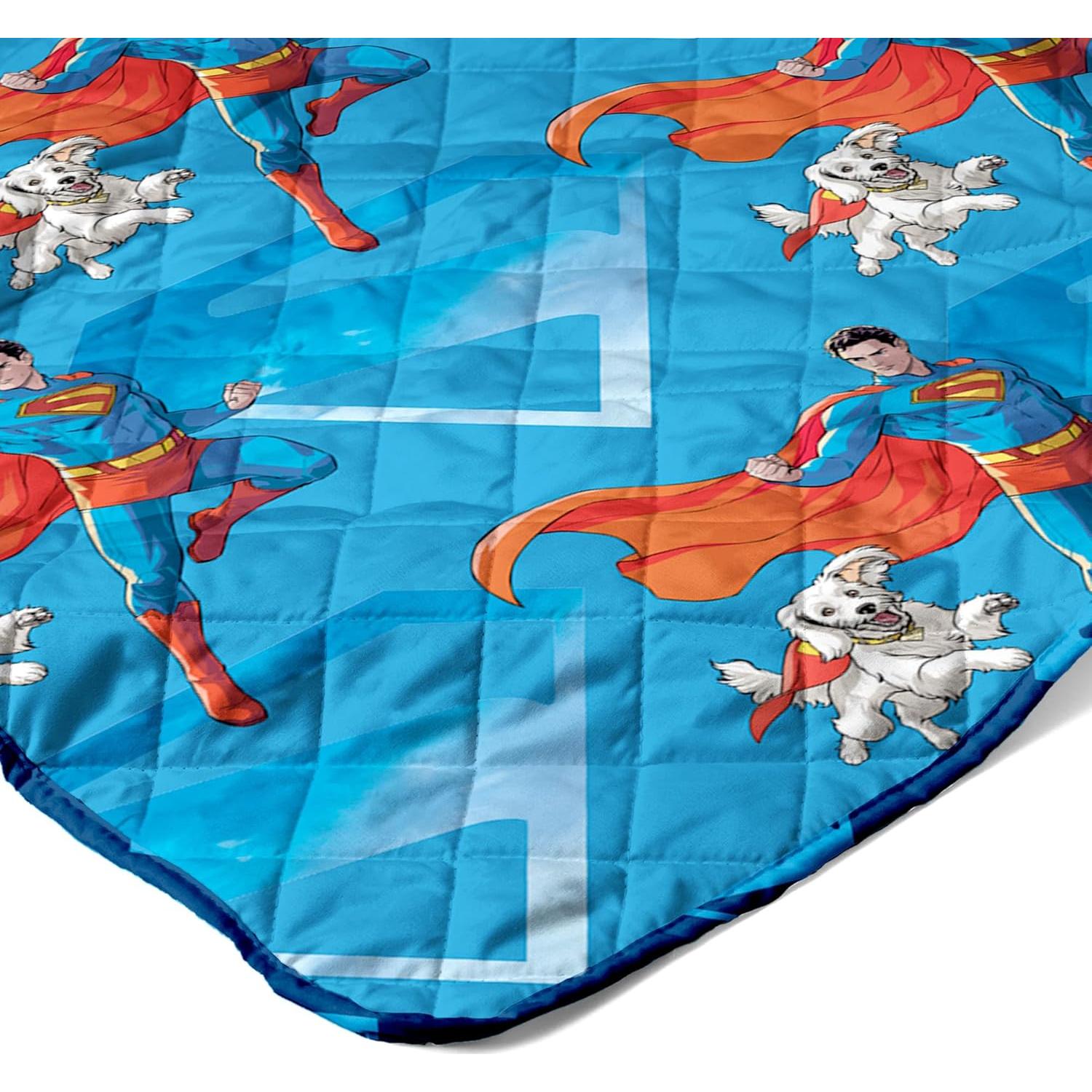 Manta Acolchada Twin Superman Sobre Metrópolis Northwest 152x203cm