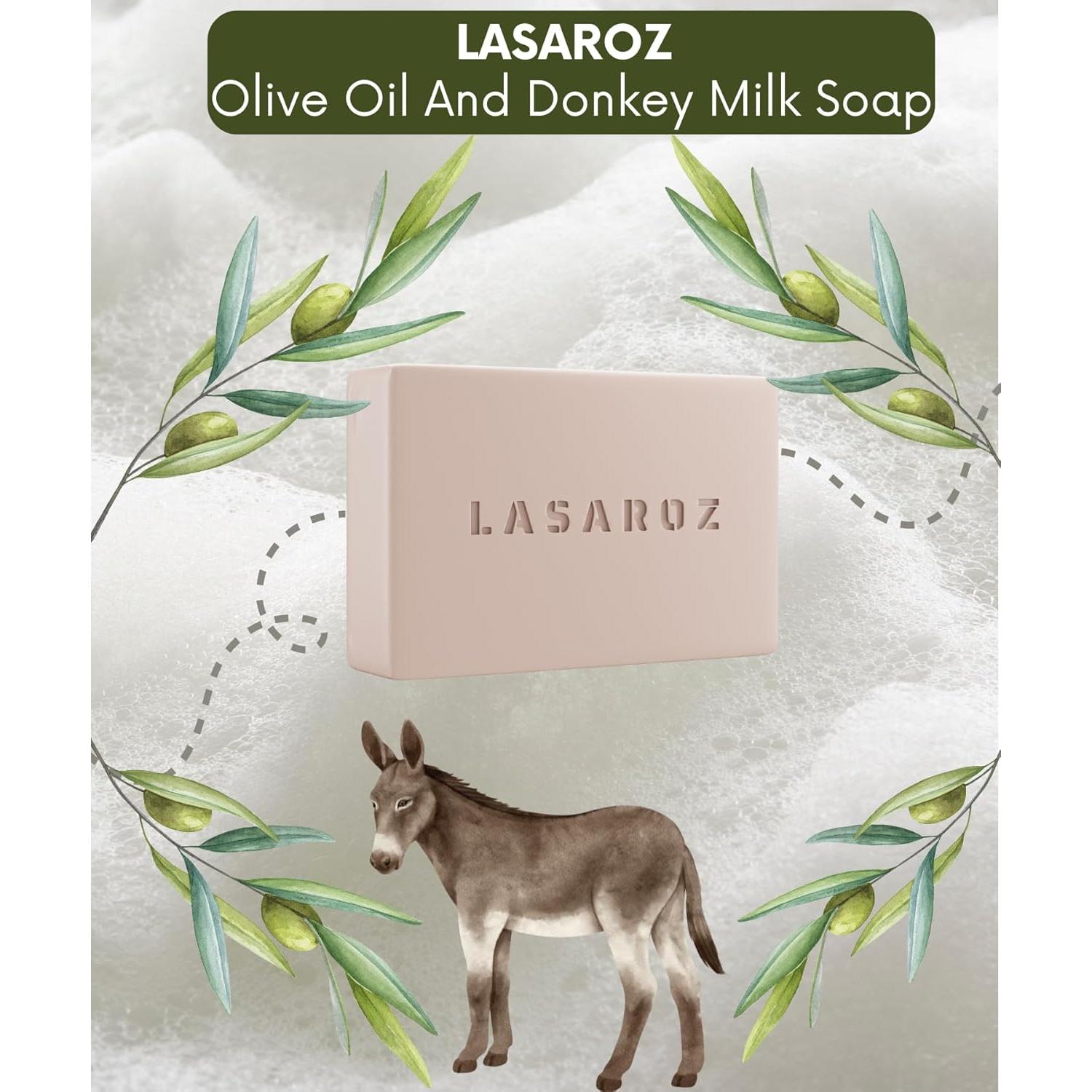 Jabón Orgánico Hidratante Lasaroz 109g - Limpiador Piel y Cabello