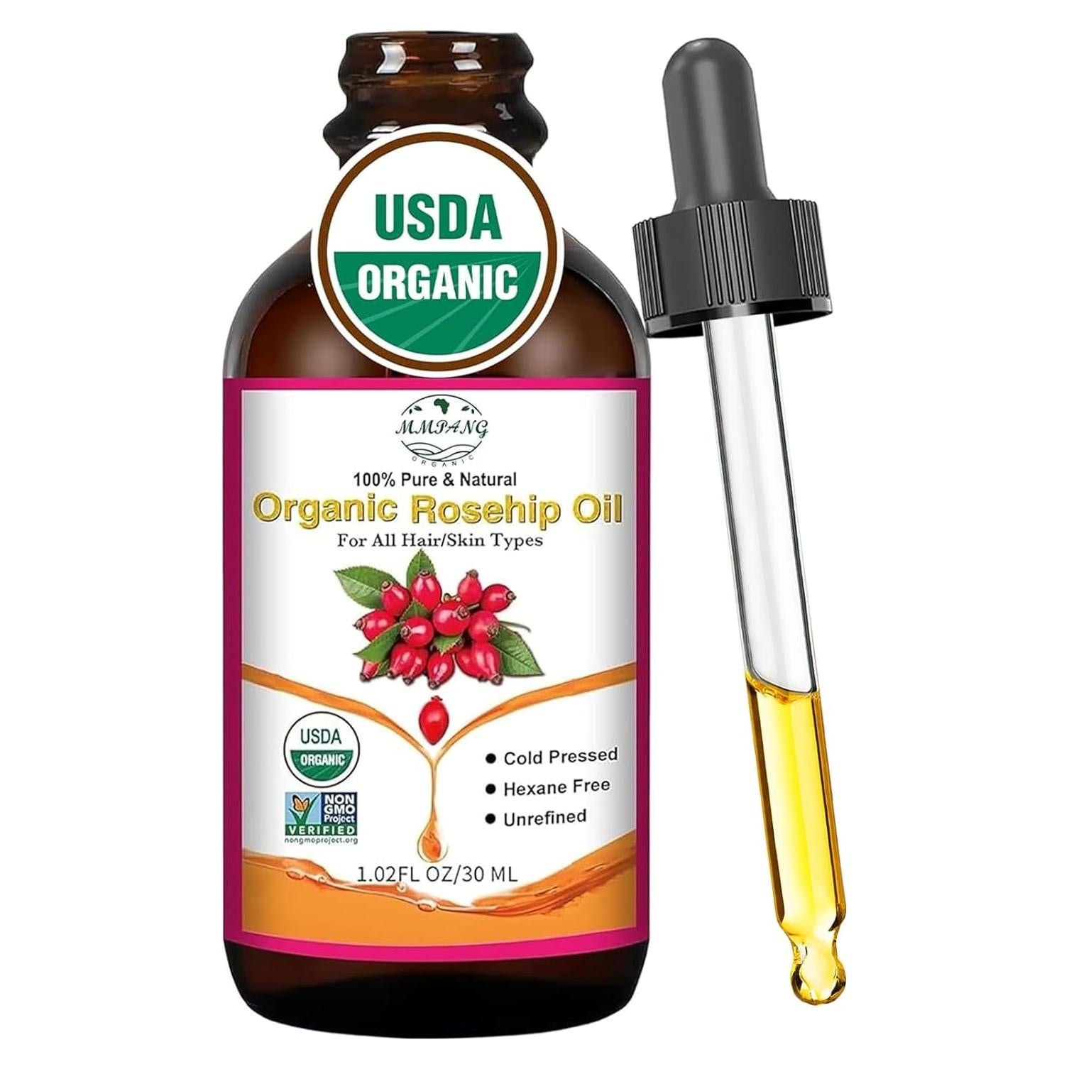 Aceite de Rosa Mosqueta Orgánico MMPANG 30ml Antienvejecimiento