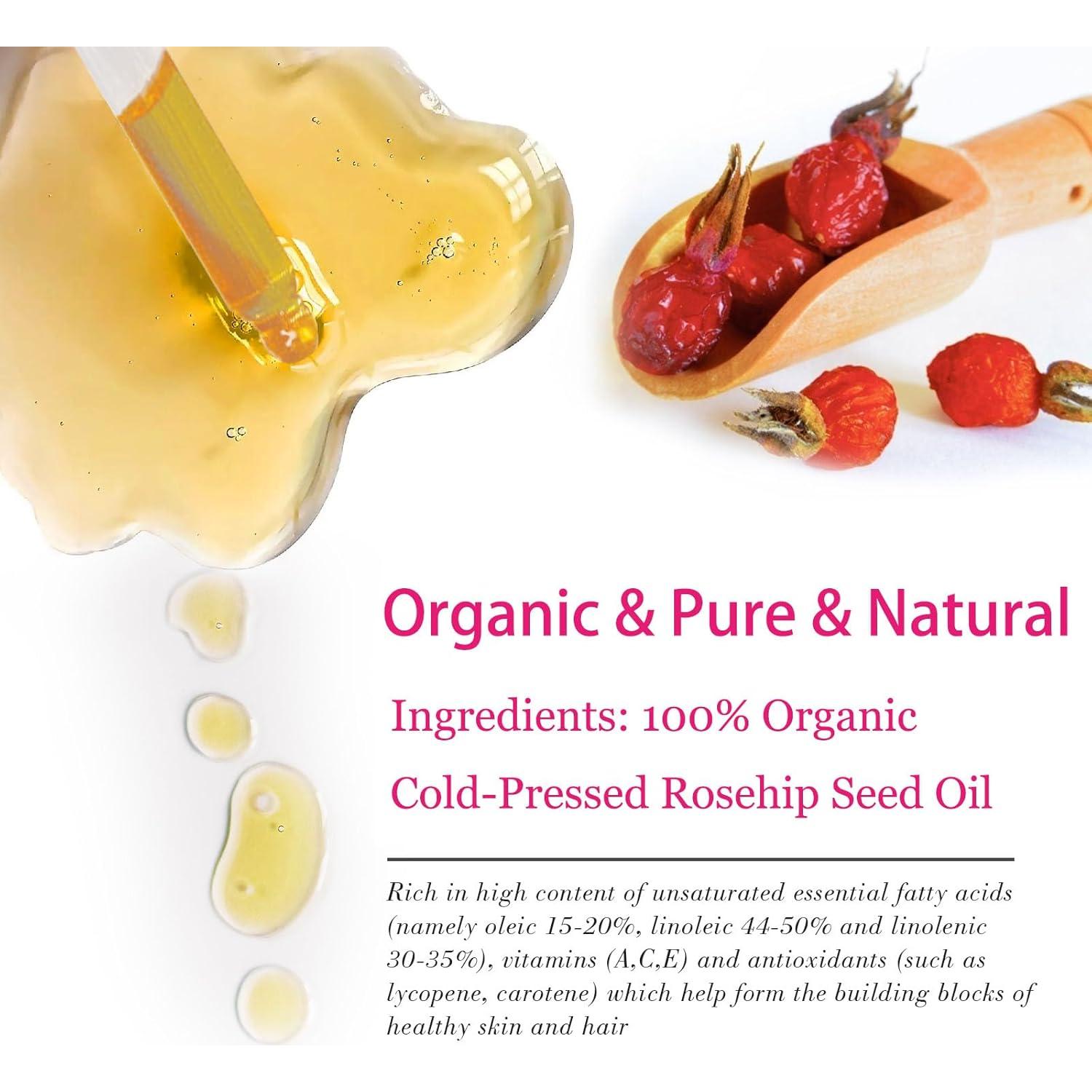 Aceite de Rosa Mosqueta Orgánico MMPANG 30ml Antienvejecimiento