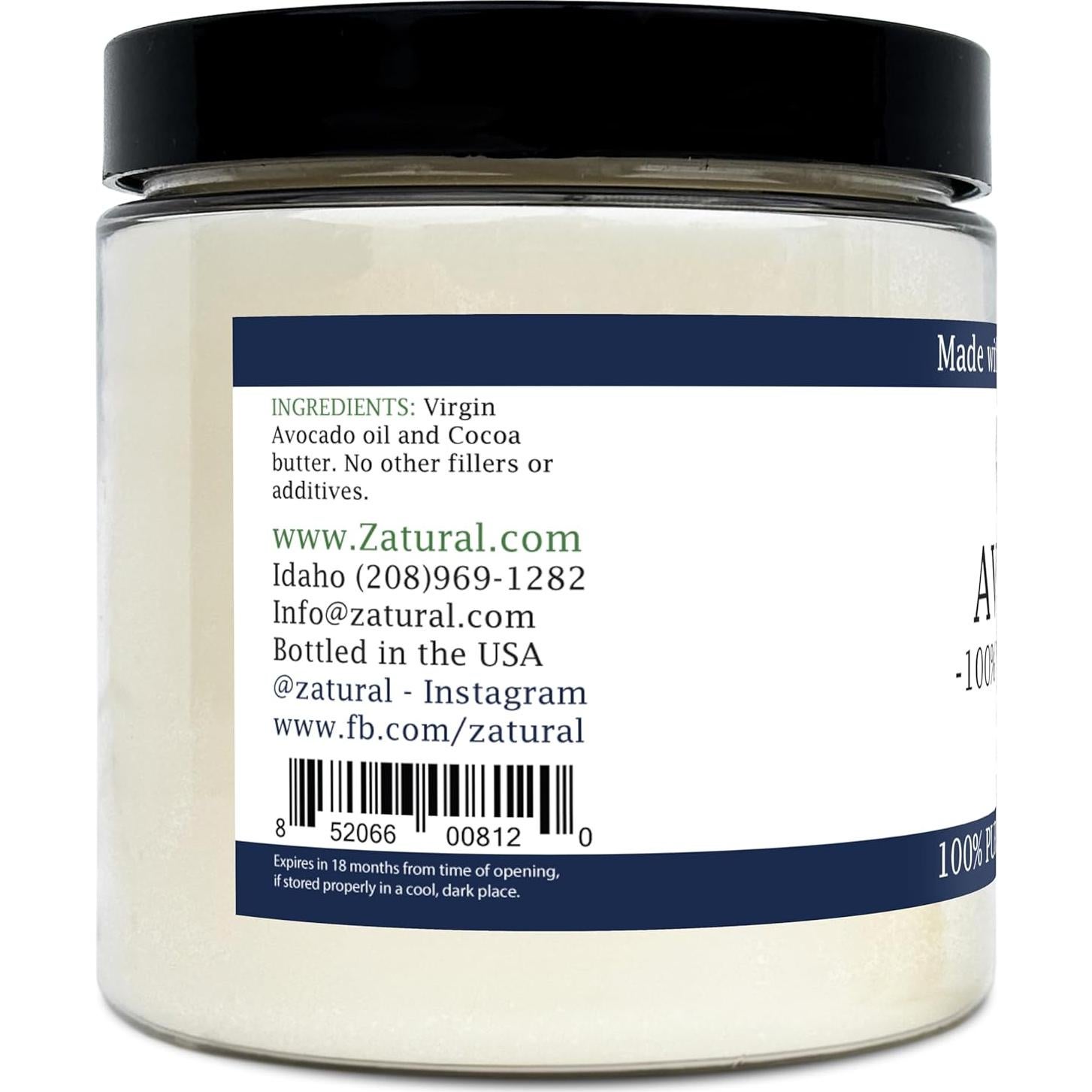 Mantequilla de Aguacate Zatural 2 Paquete - 100% Natural