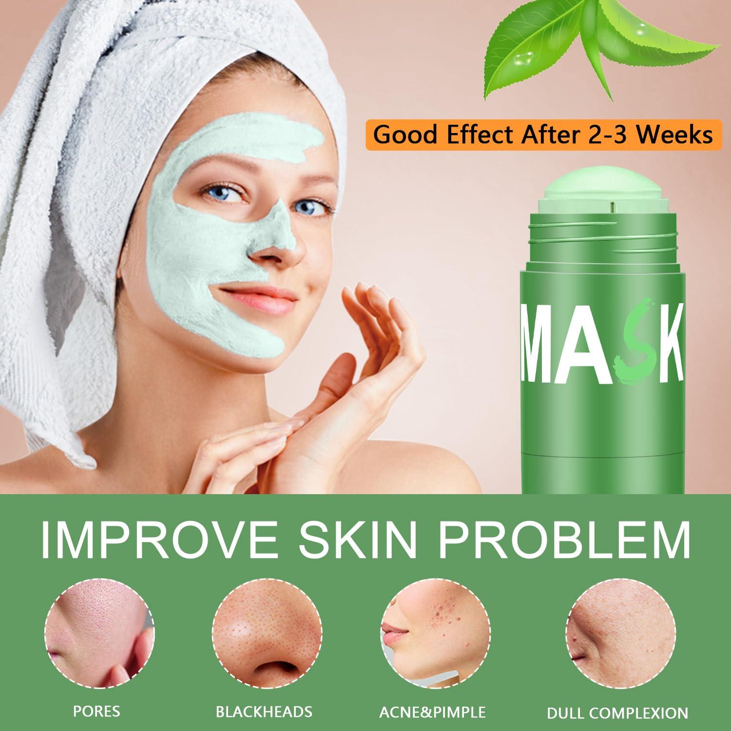 Paleta de Mascarilla Facial de Té Verde Lisara - 2 Piezas