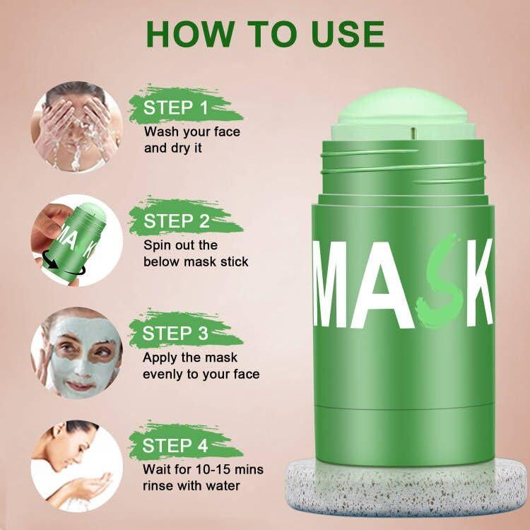 Paleta de Mascarilla Facial de Té Verde Lisara - 2 Piezas