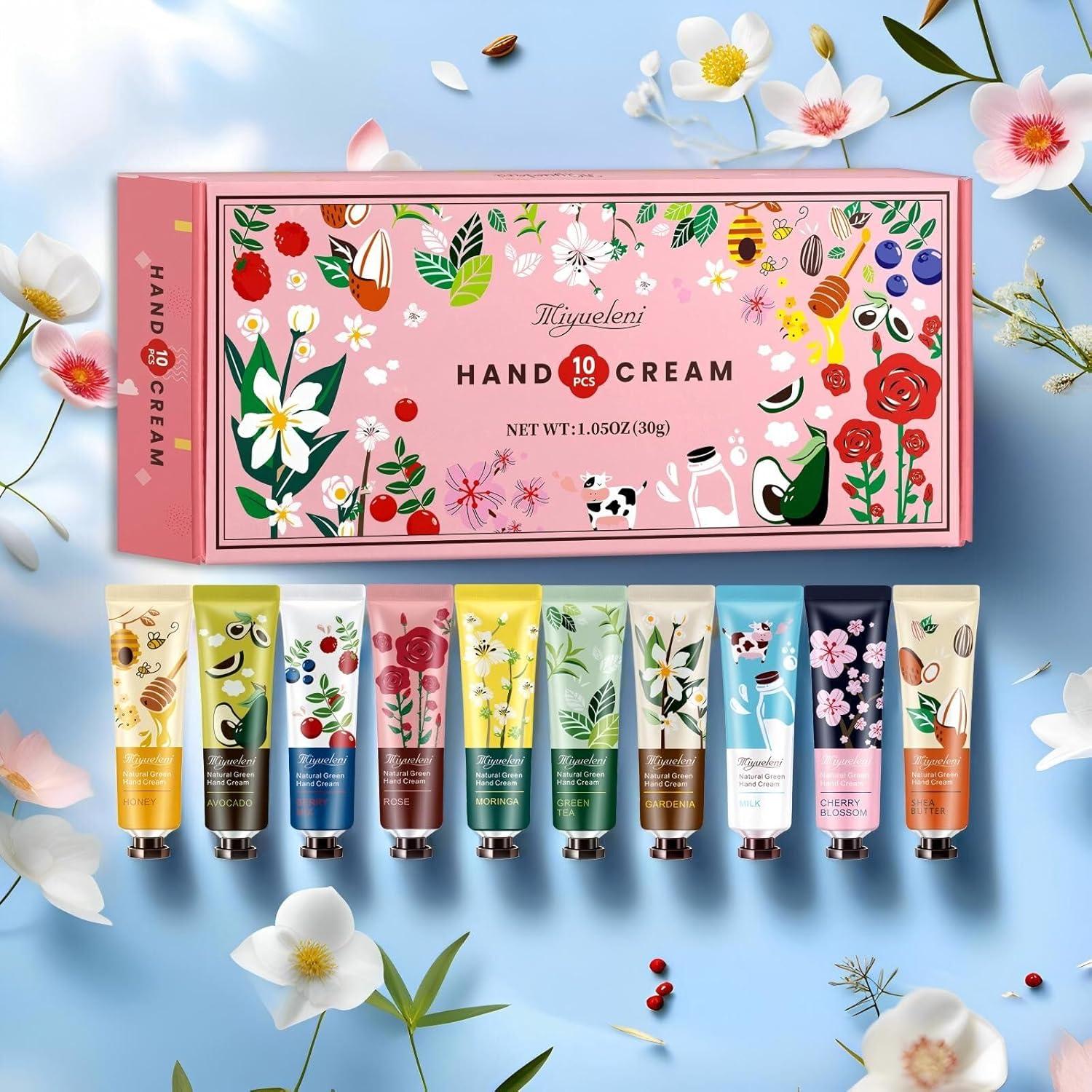Set de 10 Cremas de Manos Hidratantes MIYUELENI 30ml