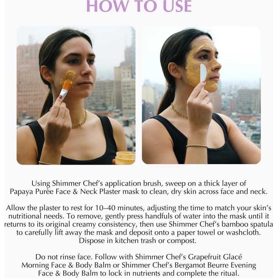 Máscara Facial SHIMMER CHEF Puré de Papaya 70.87 g