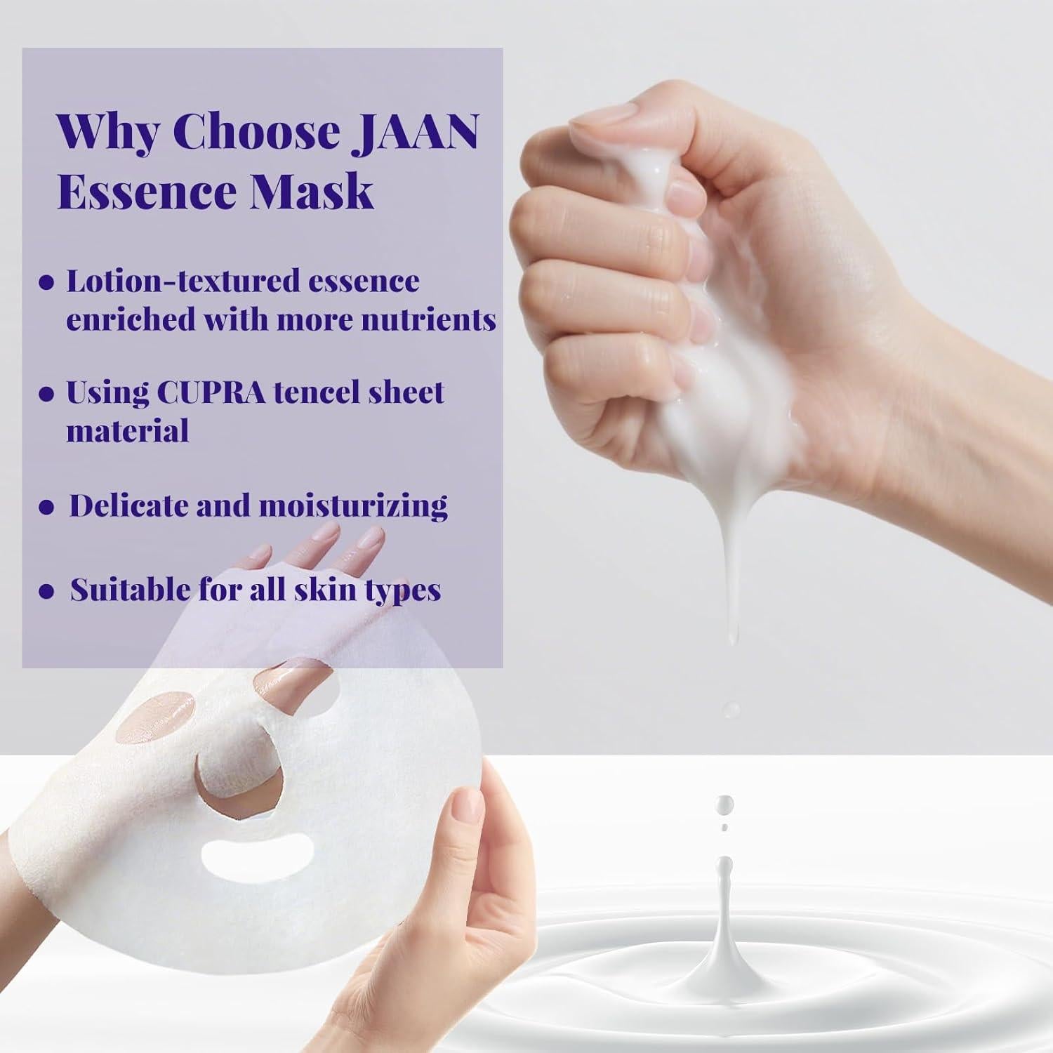 Máscara Hidratante Acai Berry JAAN - Set de 10 Piezas