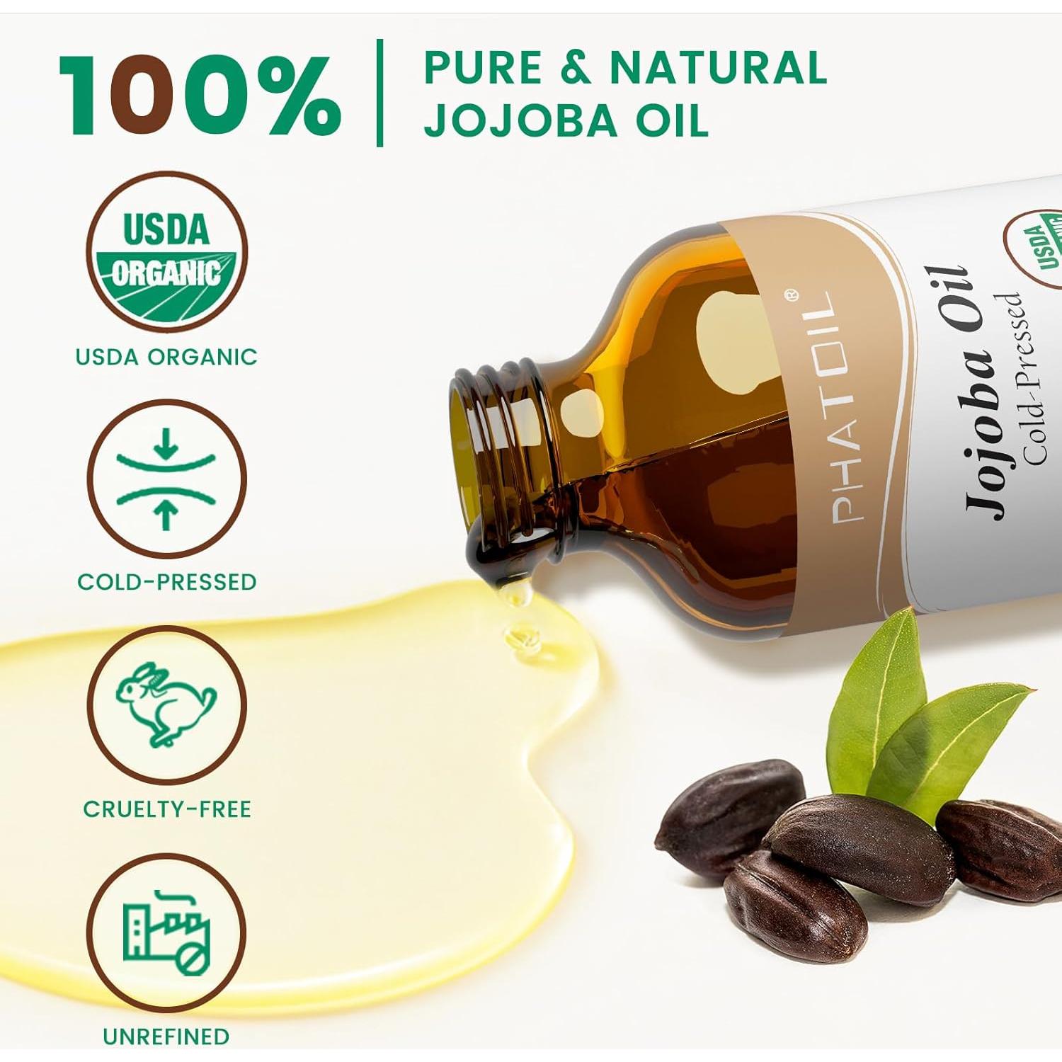 Aceite de Jojoba Orgánico Phatoil 118ml Hidratante Facial