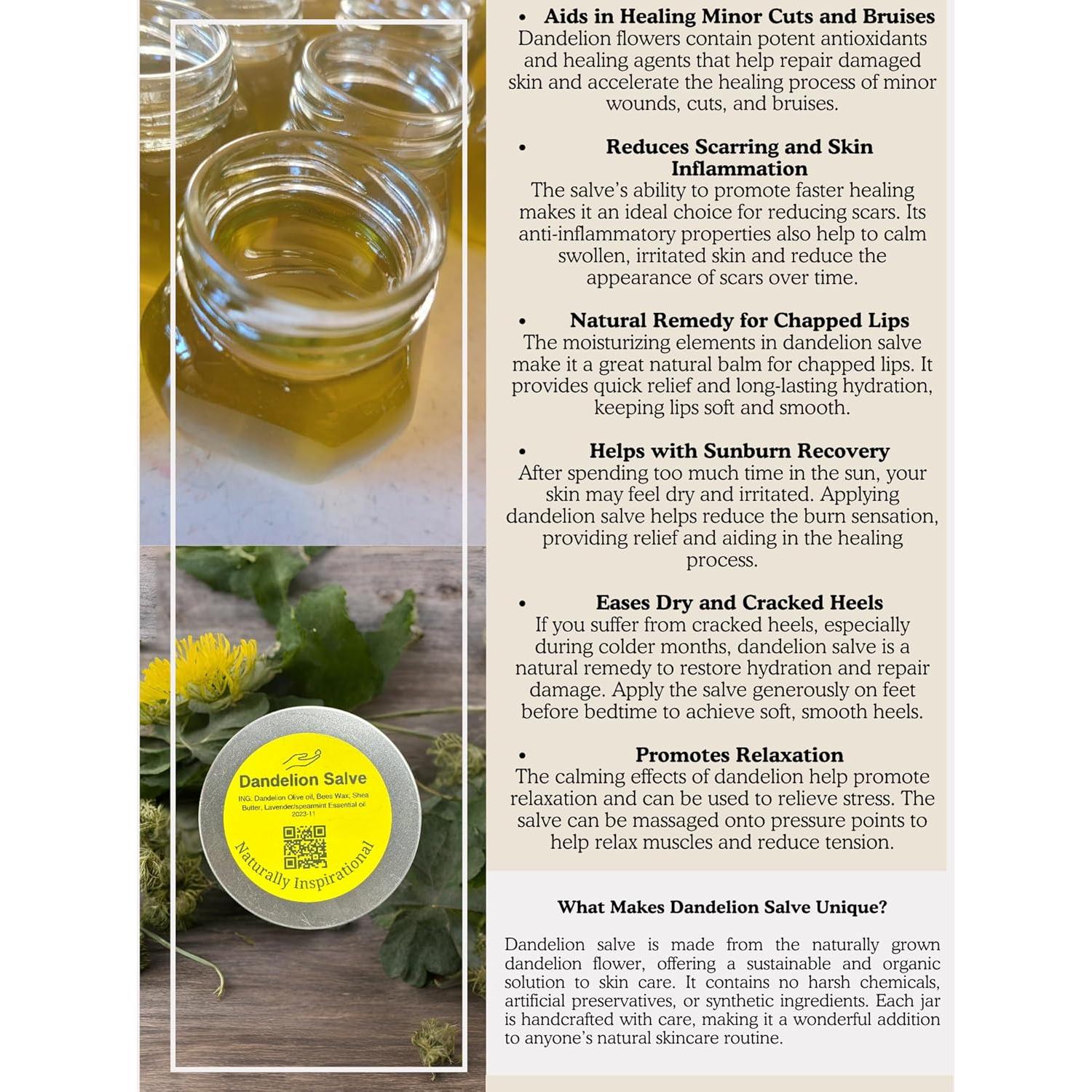 Ungüento de Diente de León Inspiración Natural 56.7g Multiusos