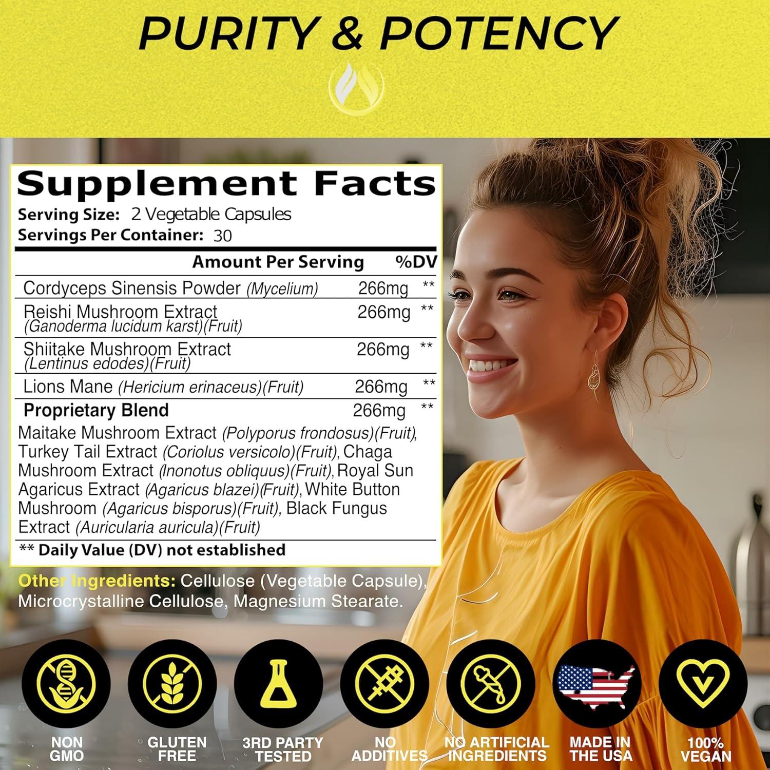 Suplemento de Hongos Enclare 10 en 1 Inmunológico 81g