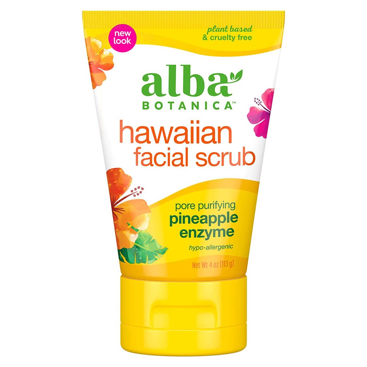 Exfoliante Facial Hawaiano Alba Botanica 113.4 g Enzima de Piña