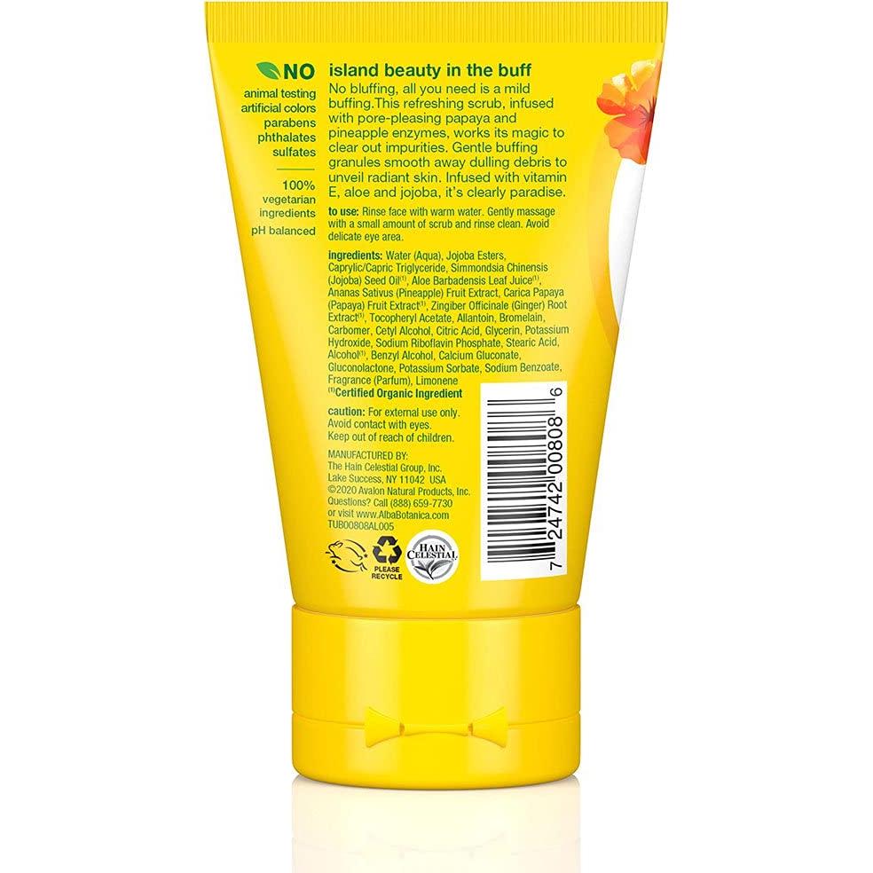 Exfoliante Facial Hawaiano Alba Botanica 113.4 g Enzima de Piña