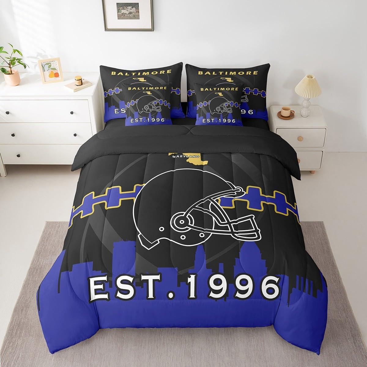 Juego de Edredón 7 Piezas Erosebridal Individual Fútbol