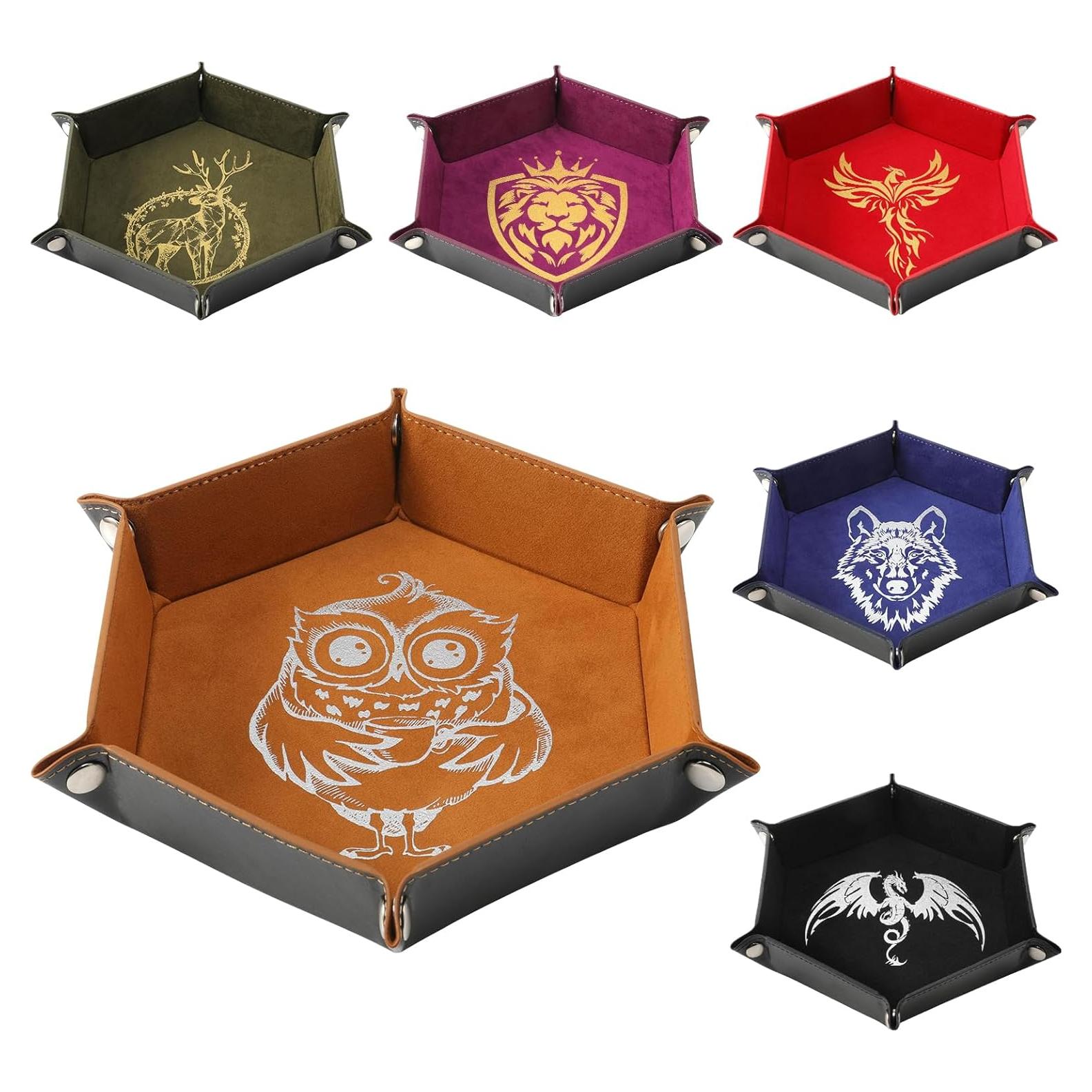 Bandeja de Dados Plegable Grajar Animales Hexagonal 20.32 cm