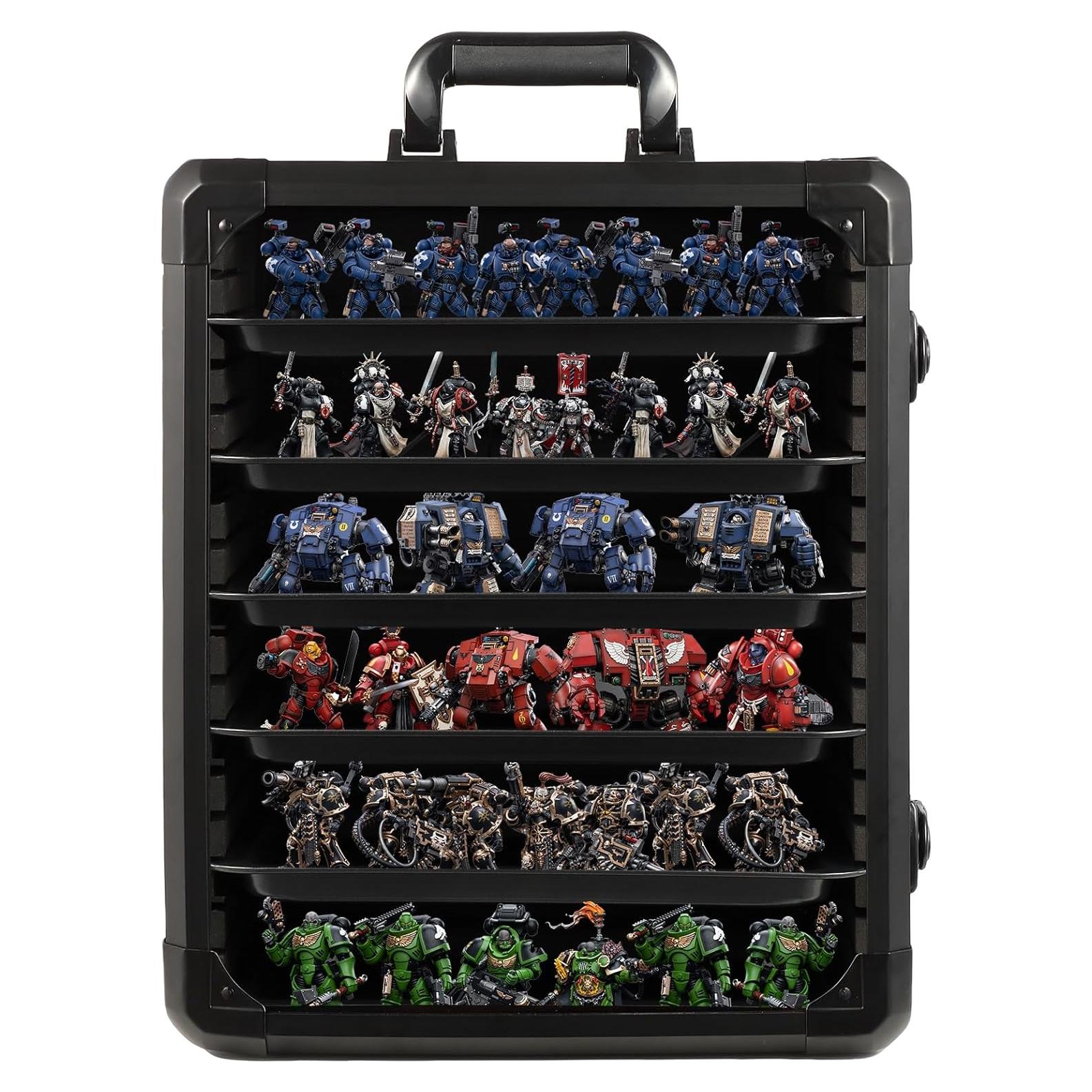 Caja de Transporte Miniatura EcoVibe con 6 Bandejas Ajustables