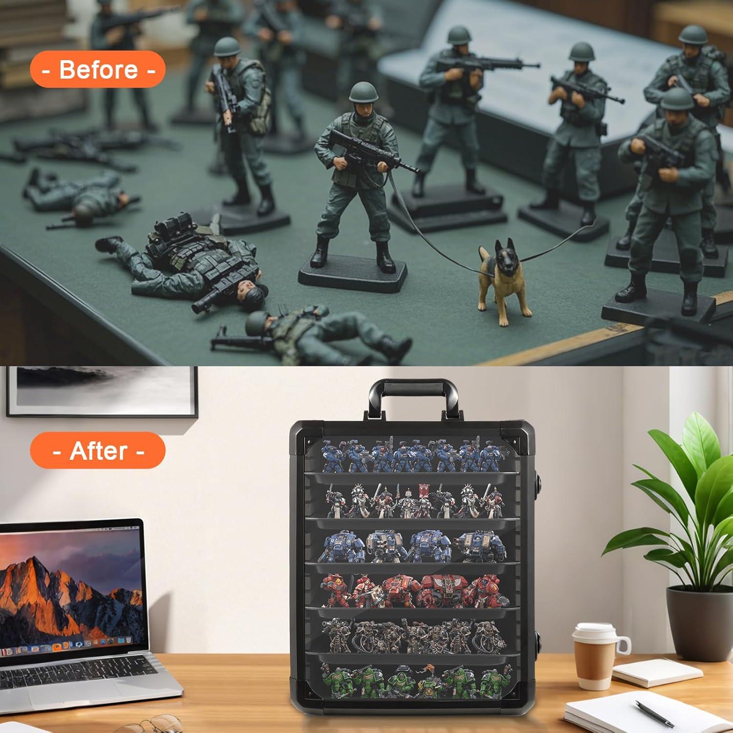 Caja de Transporte Miniatura EcoVibe con 6 Bandejas Ajustables