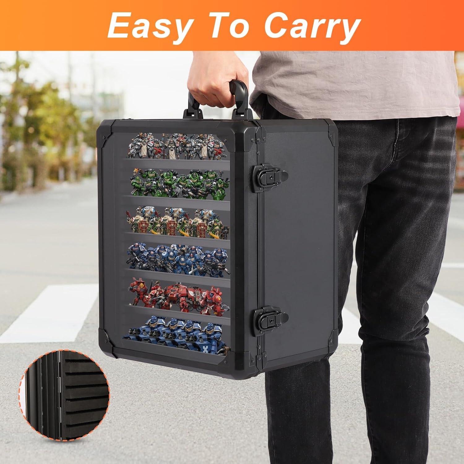 Caja de Transporte Miniatura EcoVibe con 6 Bandejas Ajustables