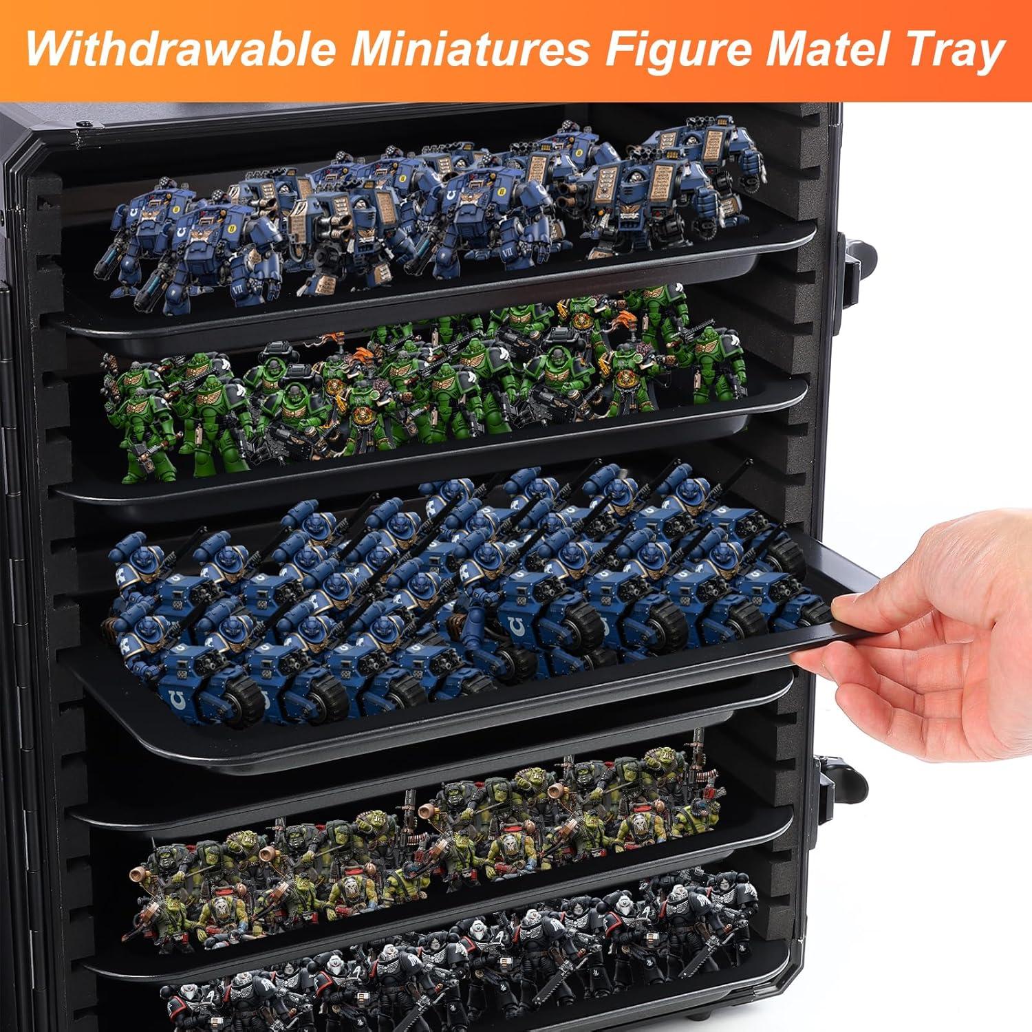 Caja de Transporte Miniatura EcoVibe con 6 Bandejas Ajustables