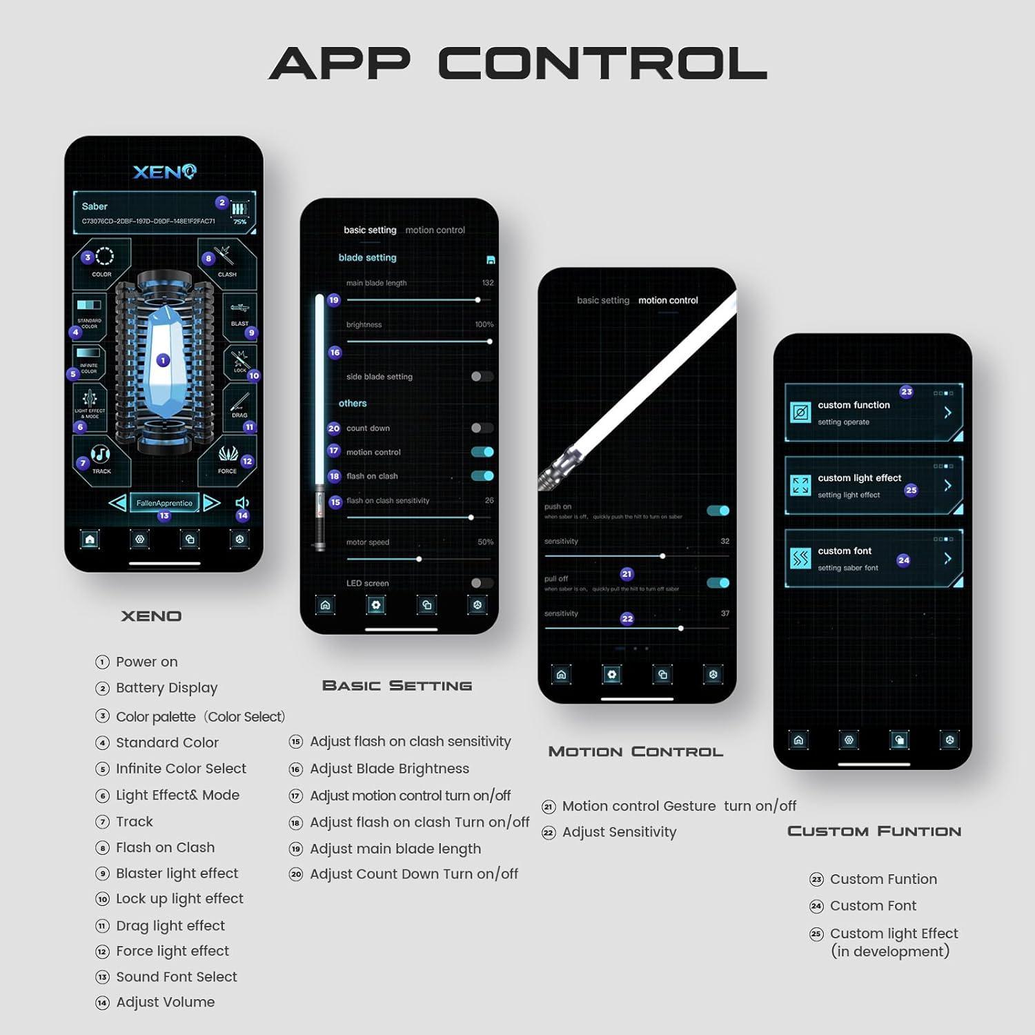 Sable de Luz DAMIENSABER RGB V3 91.44 cm Mango Metal Recargable