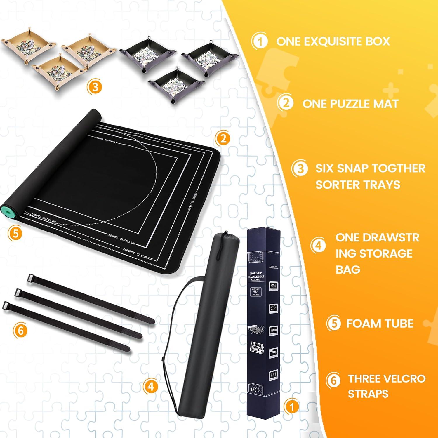 Alfombrilla para Rompecabezas Pohxev 109.2x66 cm hasta 1500 piezas