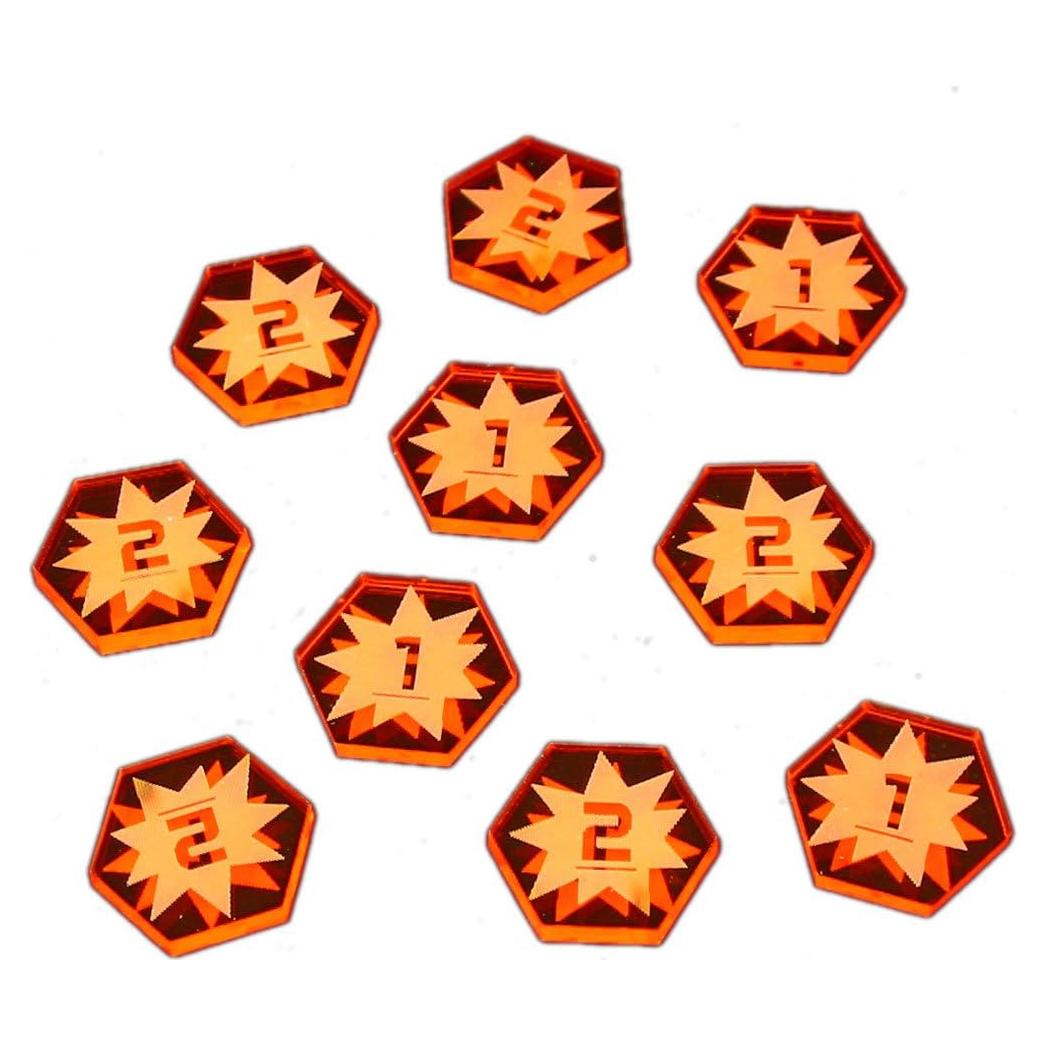 Fichas de Caza Espacial LITKO 2da Edición - Daño 1-2 - Star Wars X-Wing